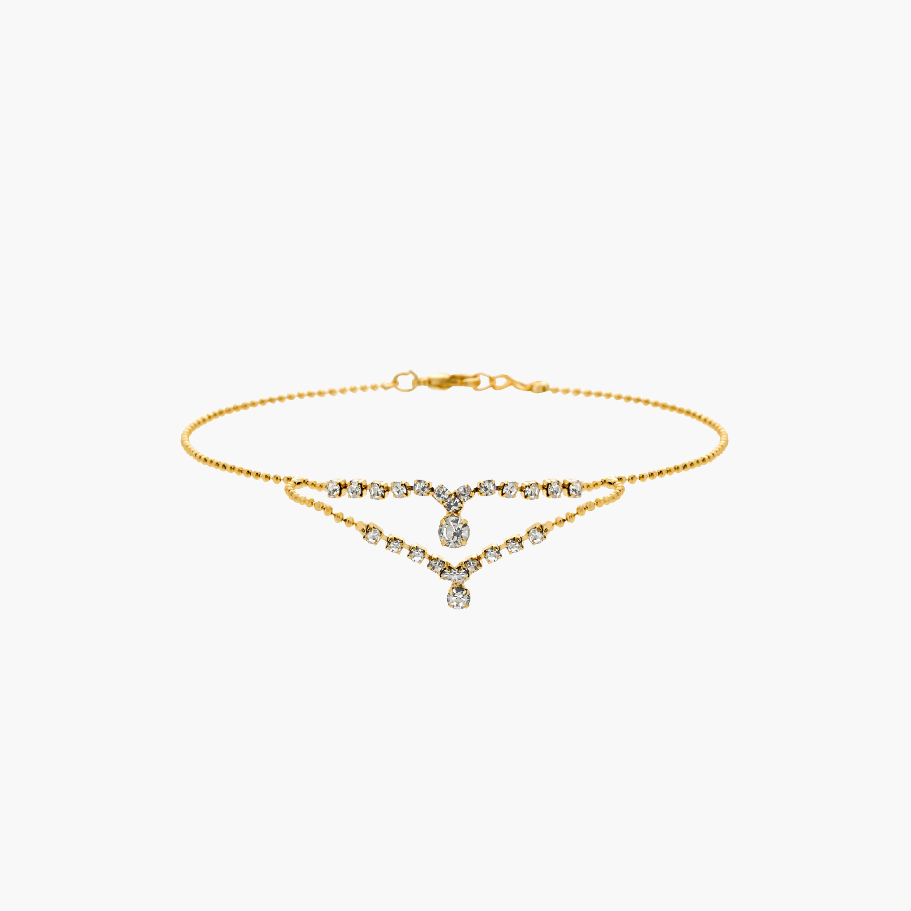 Bead Detail Anklet with Lobster Clasp Closure-women-watchesandjewellery-jewellery-anklets-image-1