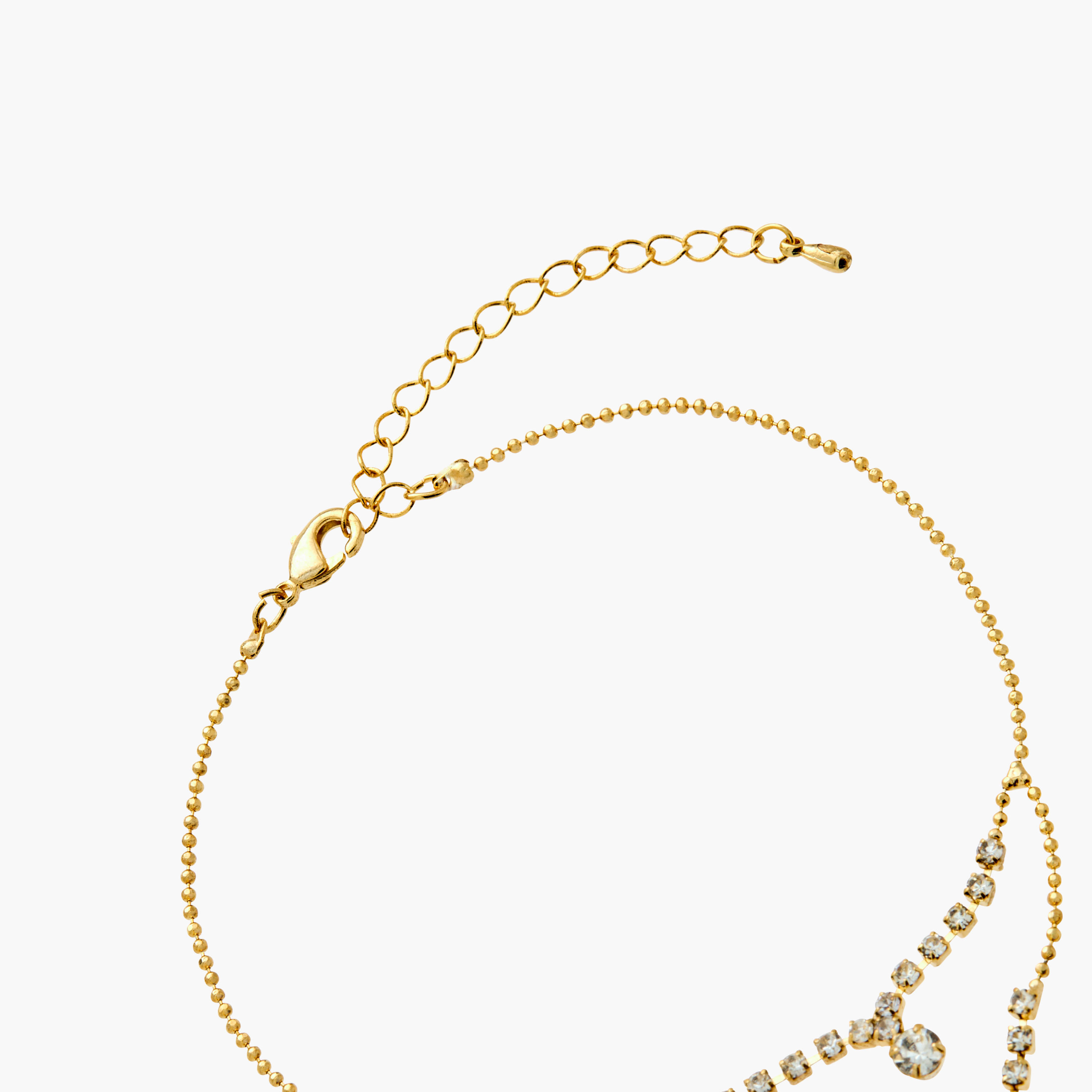Bead Detail Anklet with Lobster Clasp Closure-women-watchesandjewellery-jewellery-anklets-image-3
