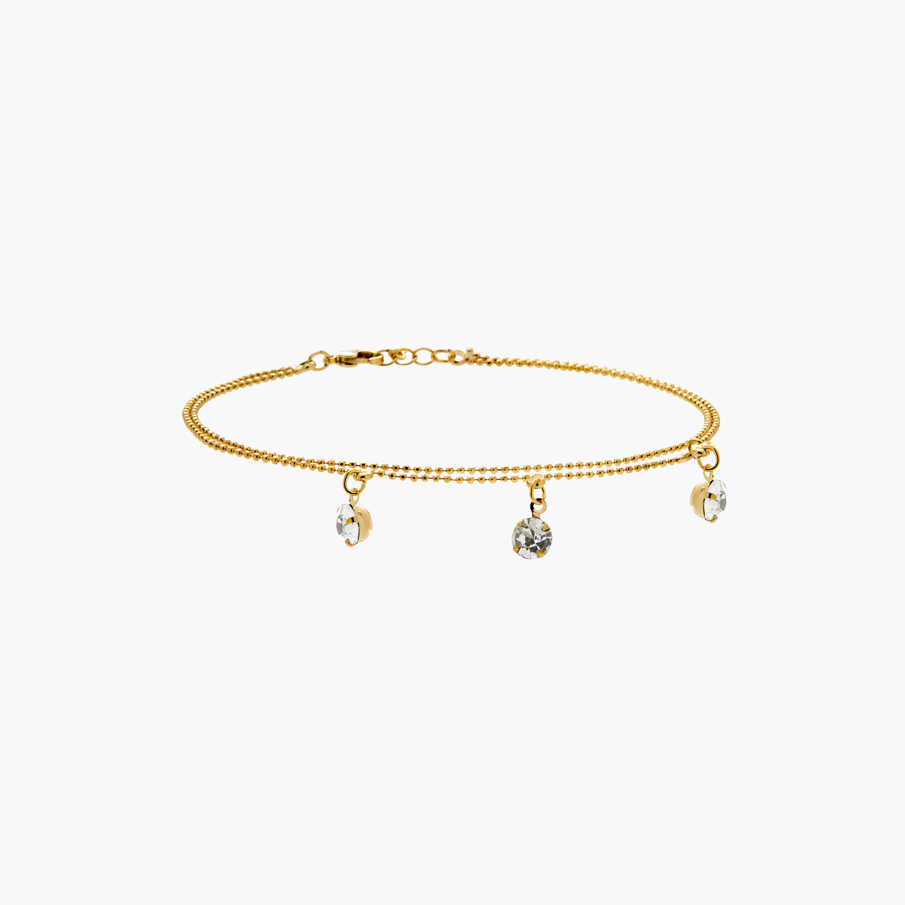 Bead Detail Anklet with Lobster Clasp Closure-women-watchesandjewellery-jewellery-anklets-image-1