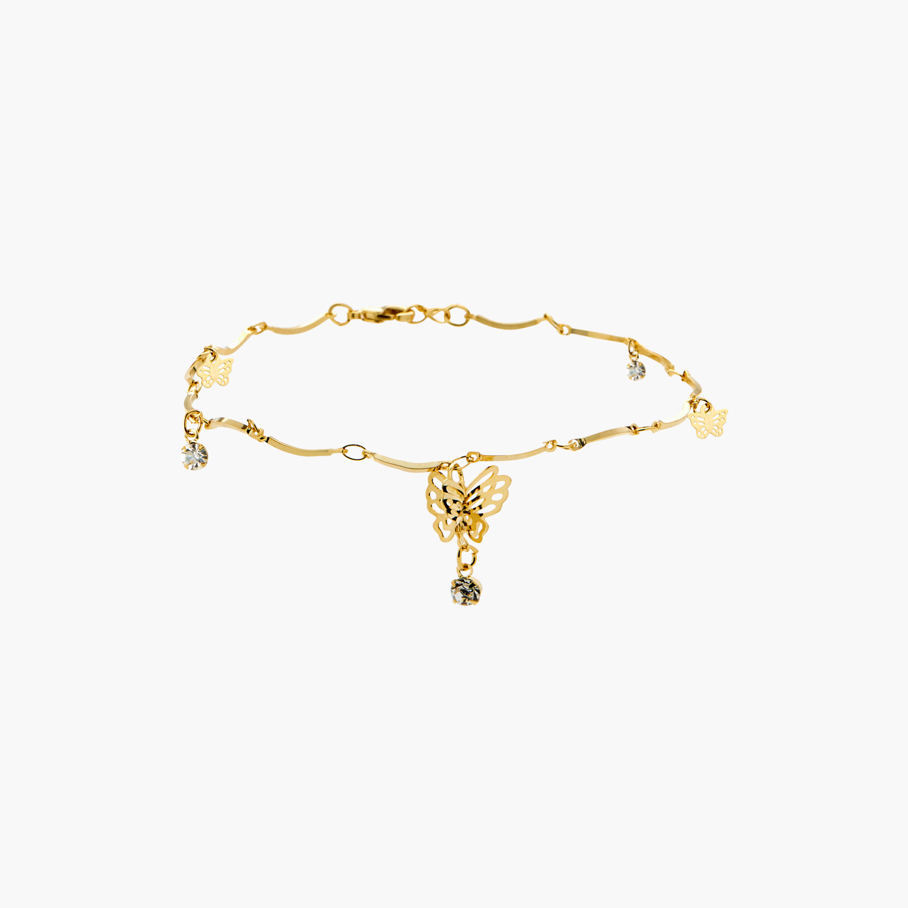 Bead Detail Anklet with Lobster Clasp Closure-women-watchesandjewellery-jewellery-anklets-image-1