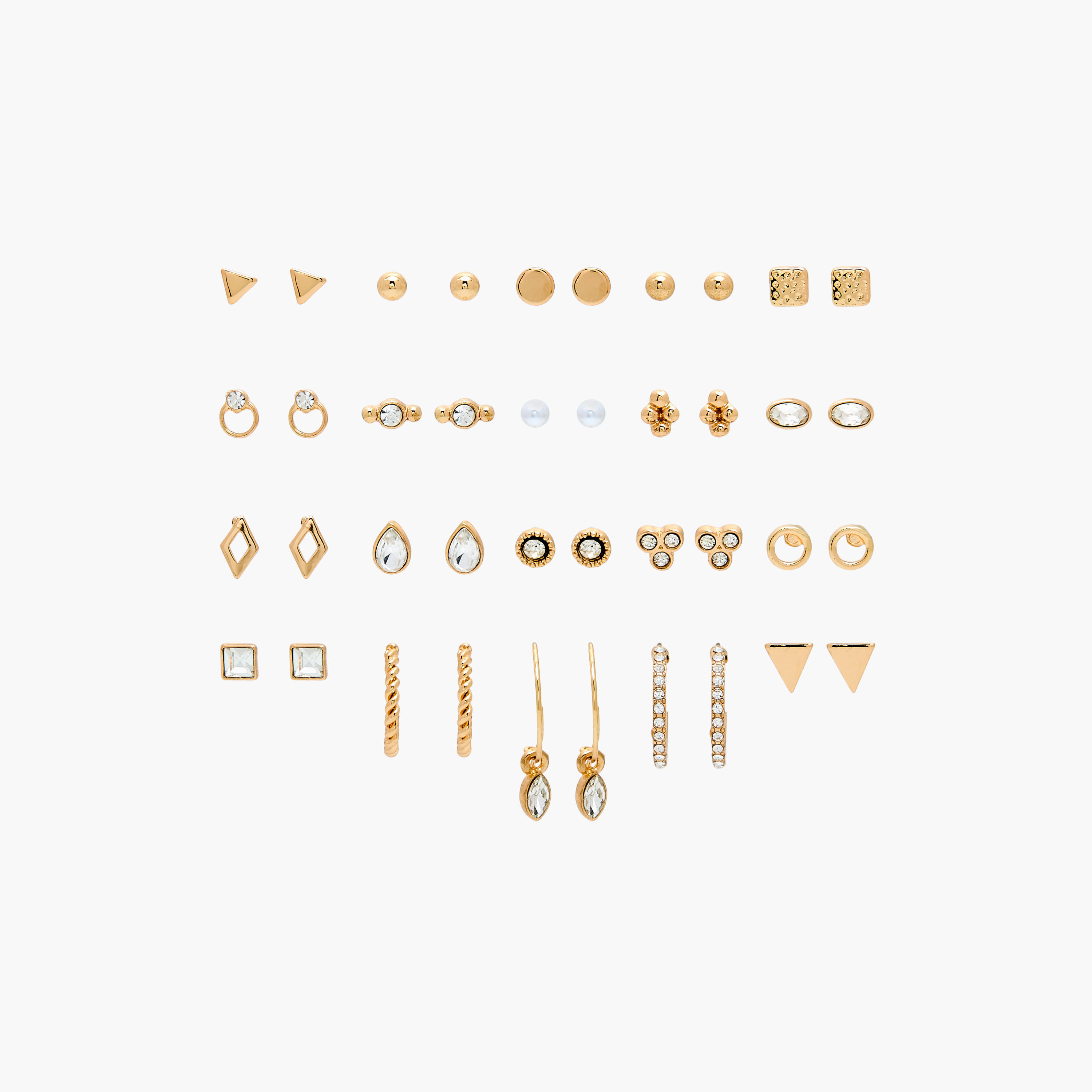 Assorted Earrings with Pushback Closure - Set of 20-women-watchesandjewellery-jewellery-earrings-image-1