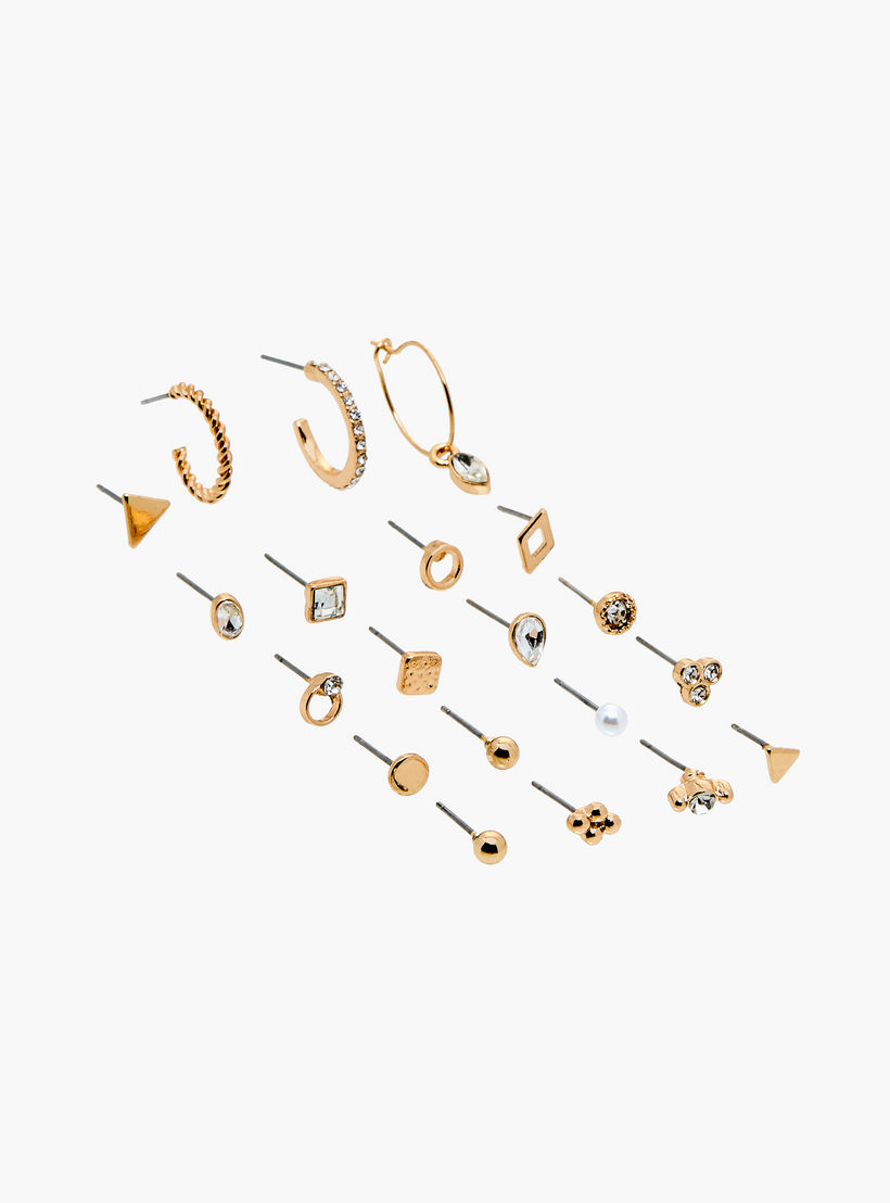 Assorted Earrings with Pushback Closure - Set of 20-women-watchesandjewellery-jewellery-earrings-image-2