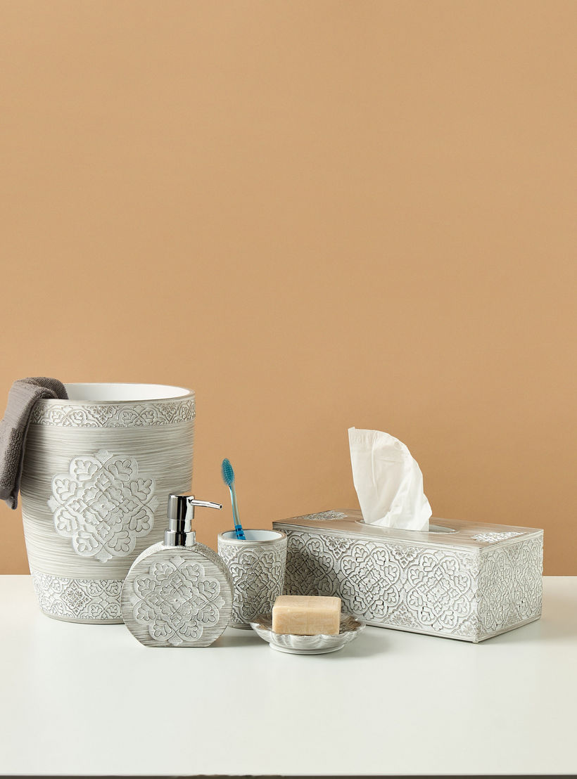 سلة نفايات منحوتة بارزة الملمس-household-bathandlaundry-wastebinsandaccessories-image-5