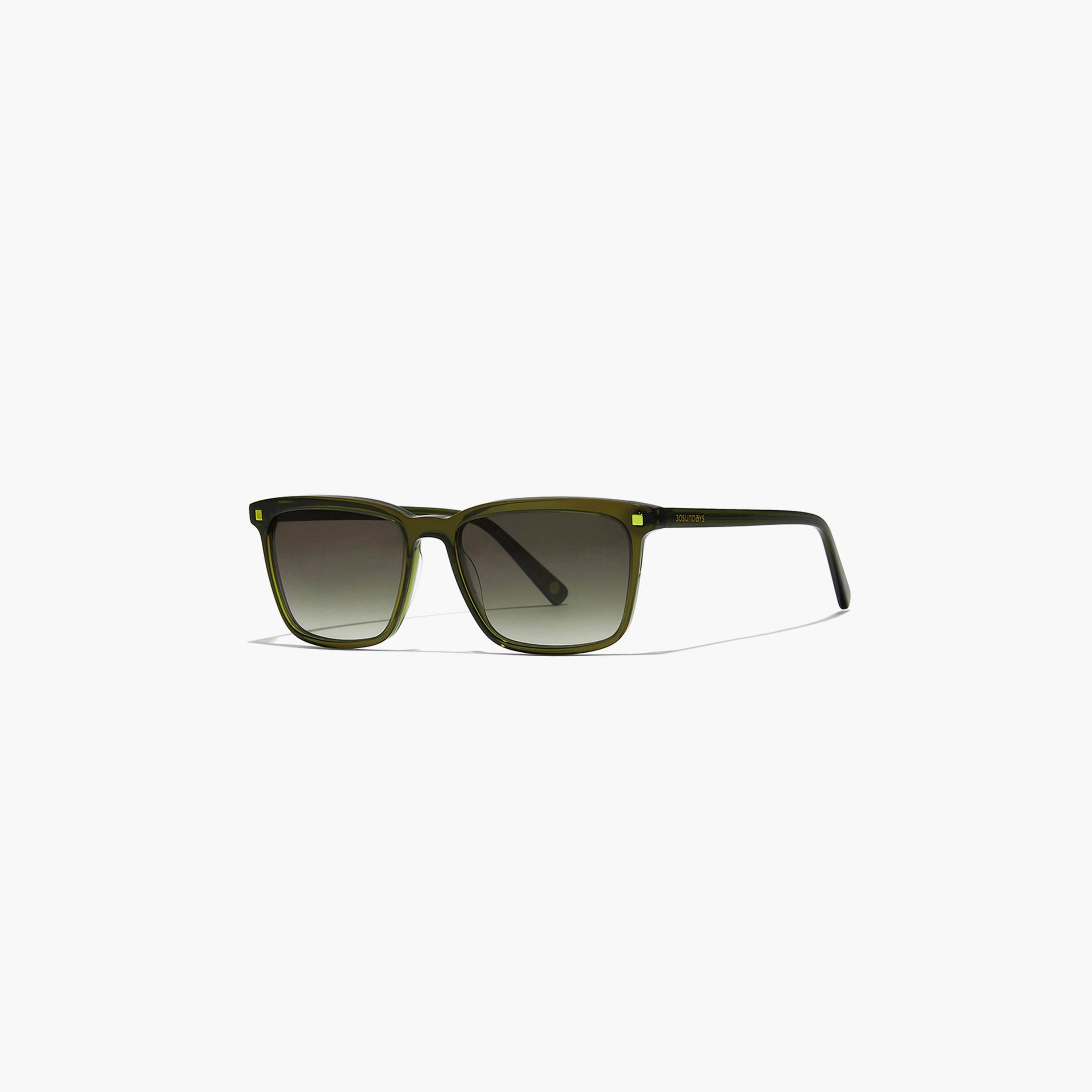 30Sundays G.O.A.T 55 MM Green Square Sunglasses-men-sunglasses-image-1