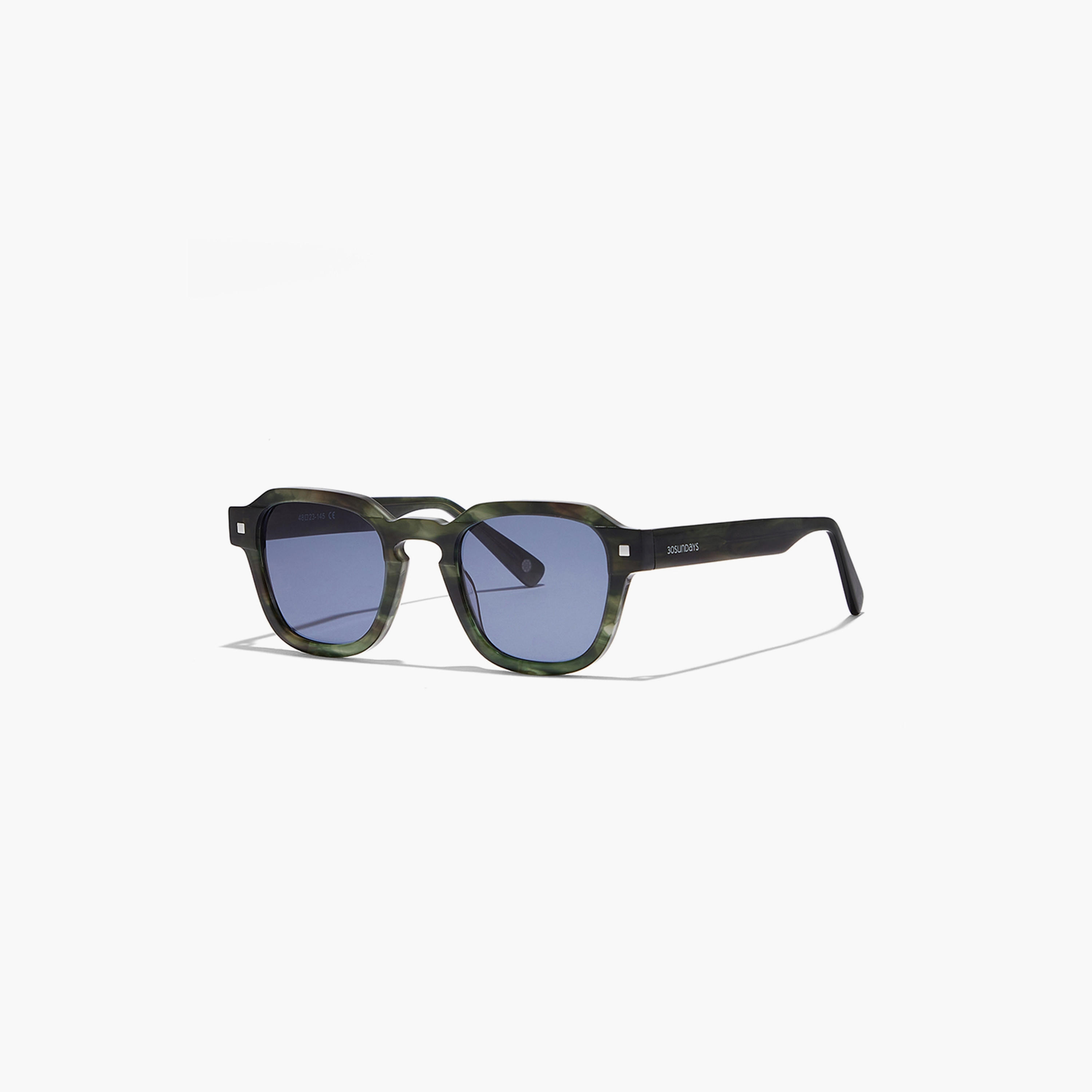 30Sundays HAMPTON 48 MM Blue Square Sunglasses-men-sunglasses-image-1