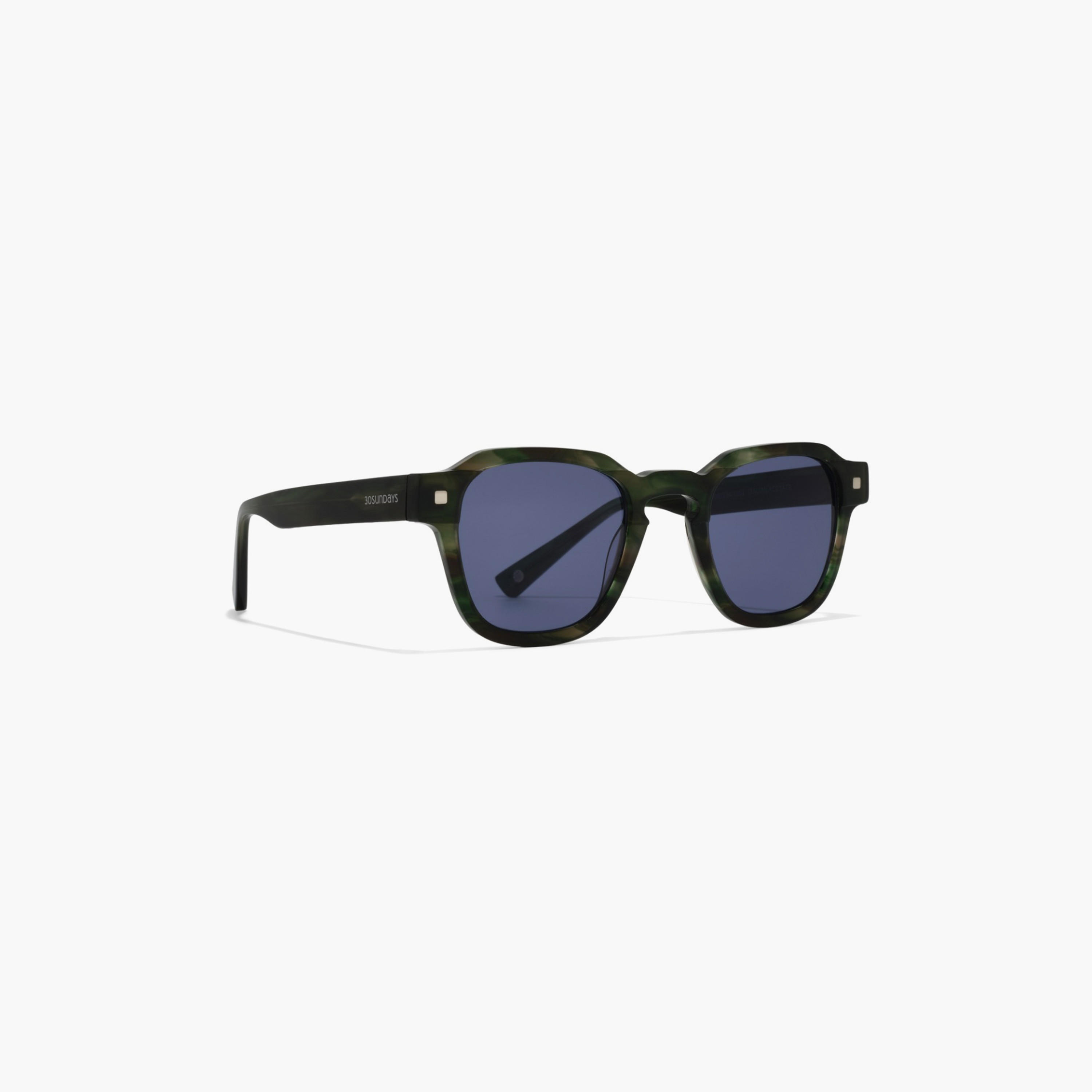 30Sundays HAMPTON 48 MM Blue Square Sunglasses-men-sunglasses-image-3
