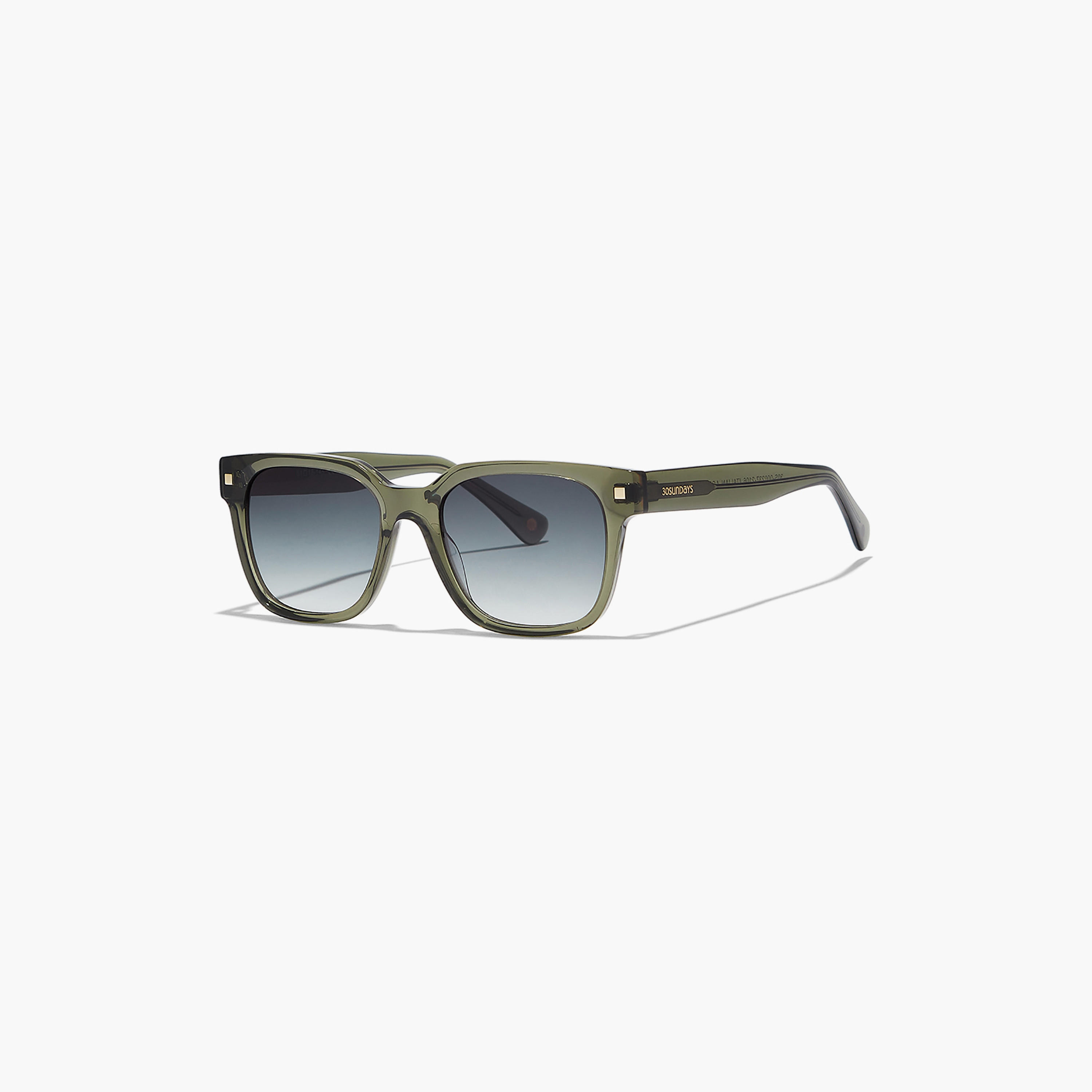 30Sundays ISLE 51 MM Green Square Sunglasses-men-sunglasses-image-1