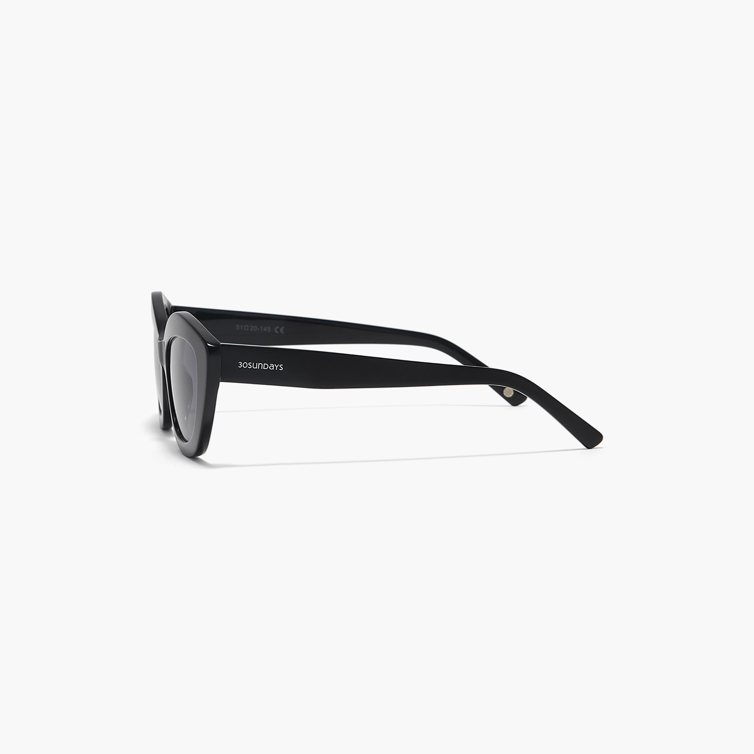30Sundays AROSA 54 MM Black Cat Eye Sunglasses-women-sunglasses-image-4