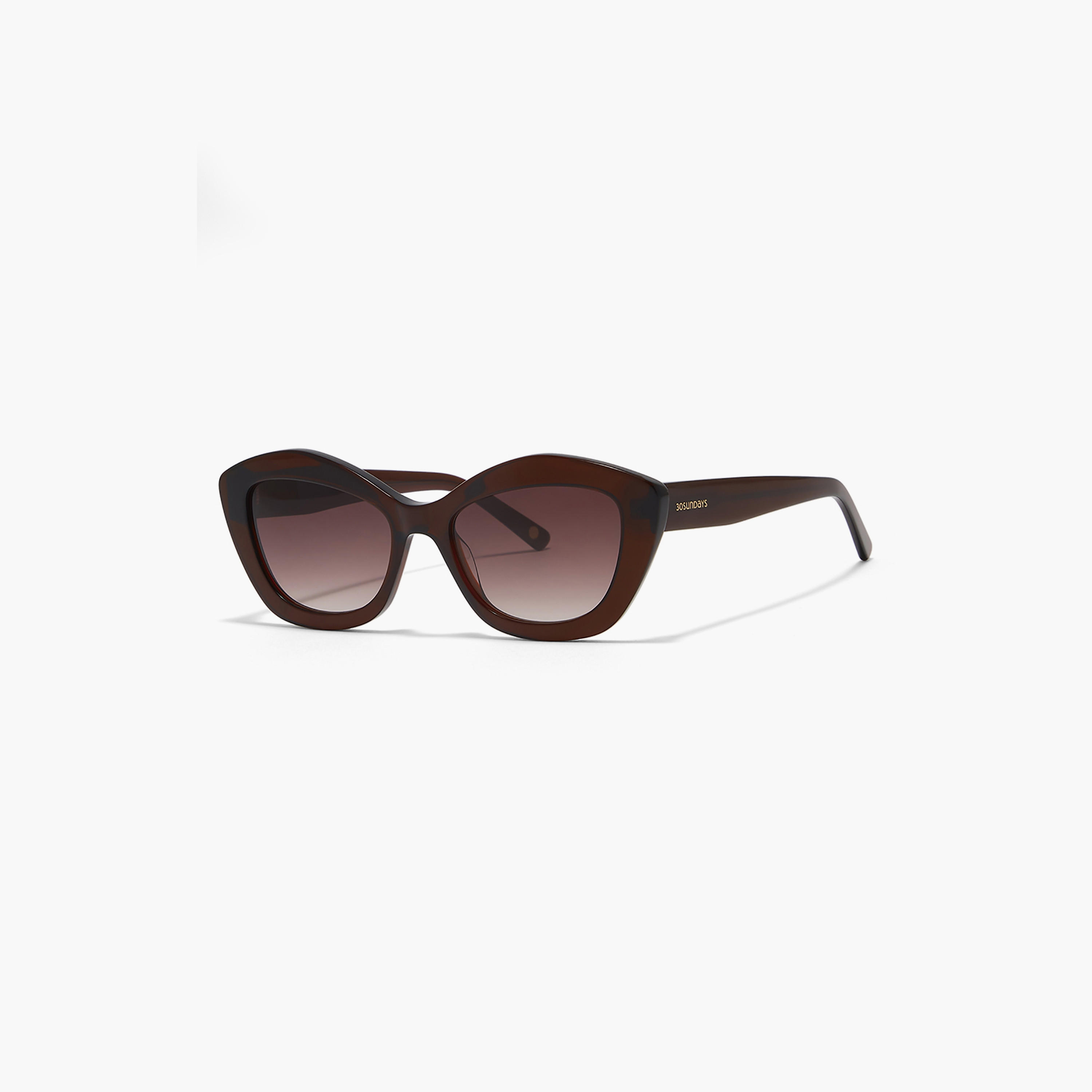 نظارة شمسية بنية ذات كات آي من 30 ساندايز أروسا مع 54 مم-women-sunglasses-image-1