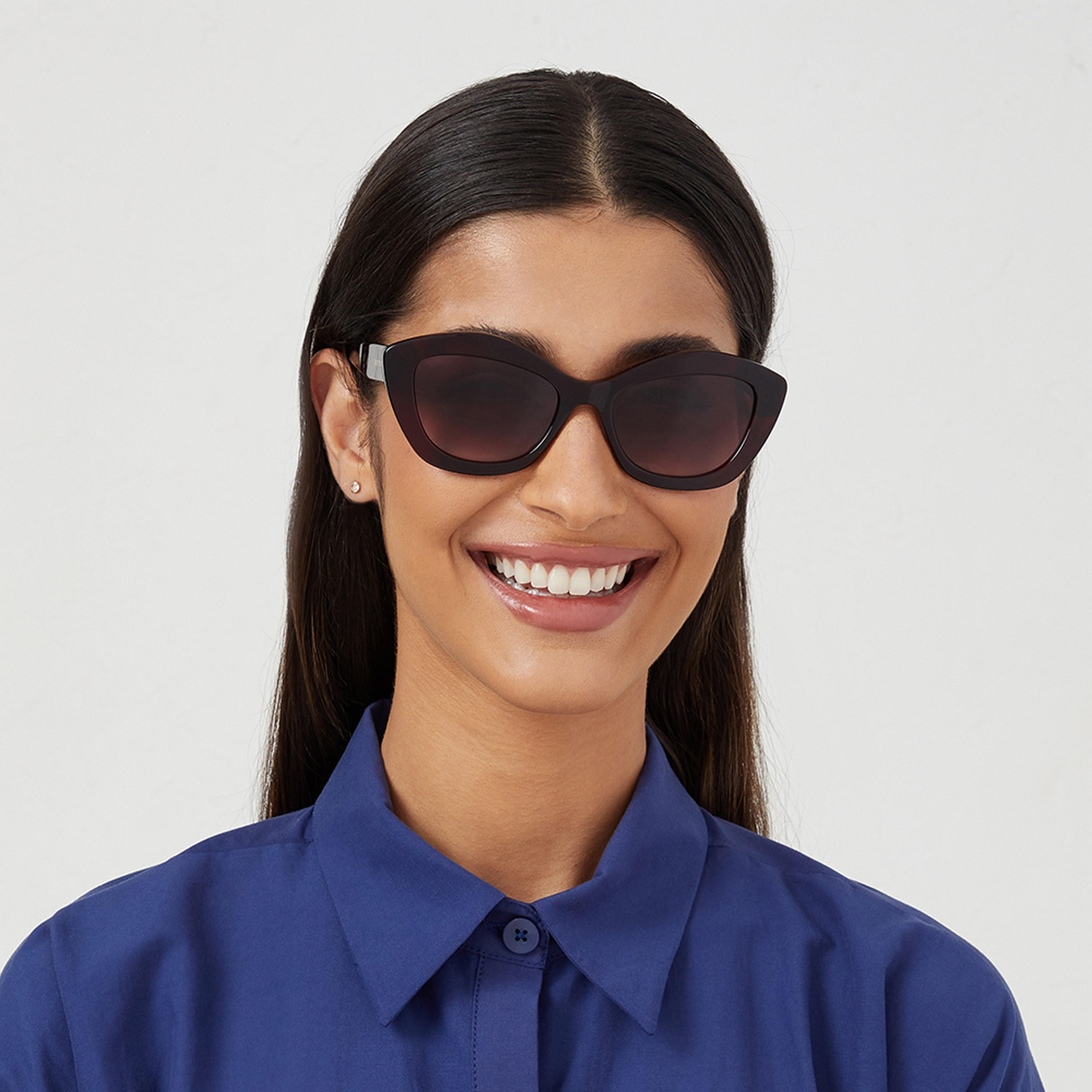 نظارة شمسية بنية ذات كات آي من 30 ساندايز أروسا مع 54 مم-women-sunglasses-image-5