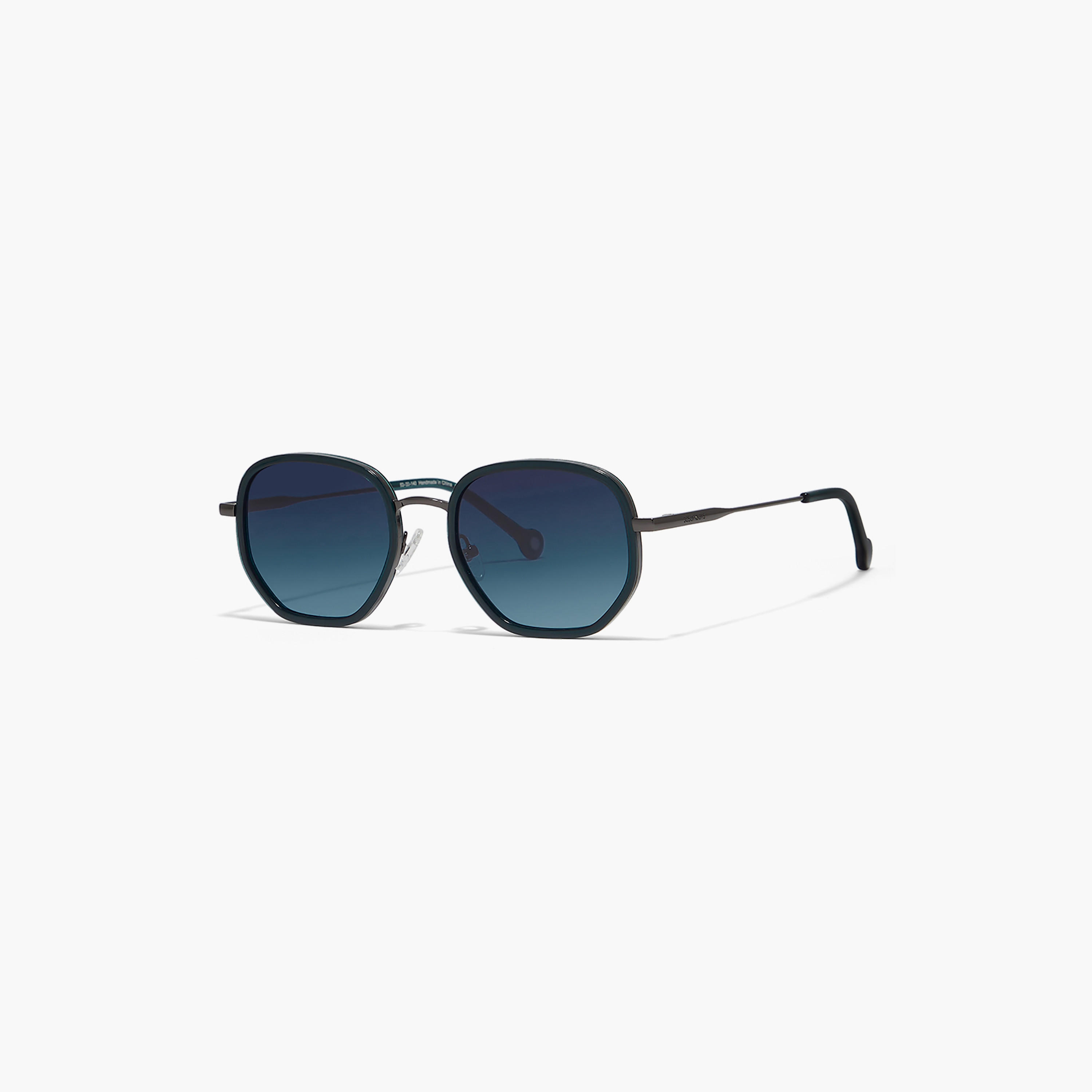 30Sundays ATLAS 53 MM Blue Hexagonal Sunglasses-men-sunglasses-image-1