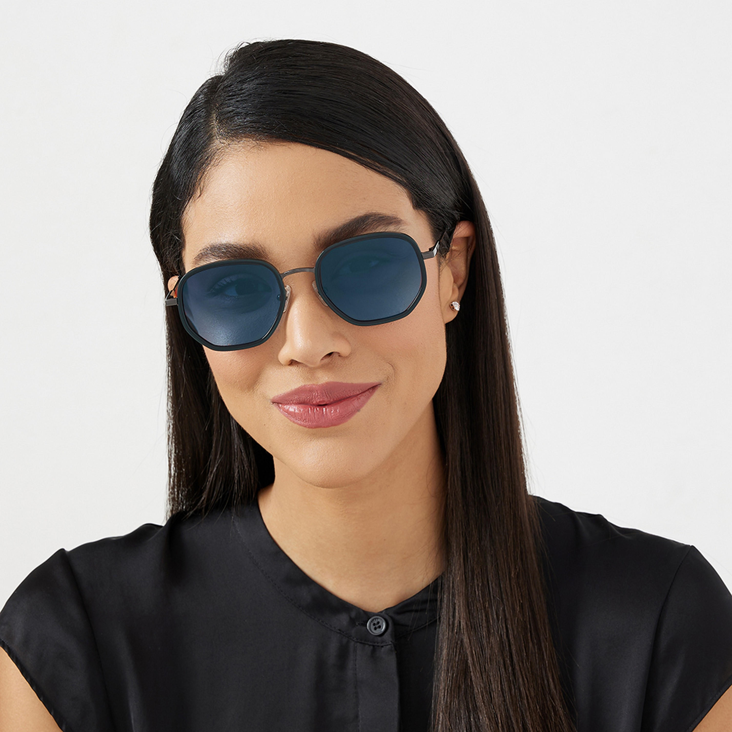 30Sundays ATLAS 53 MM Blue Hexagonal Sunglasses-men-sunglasses-image-5