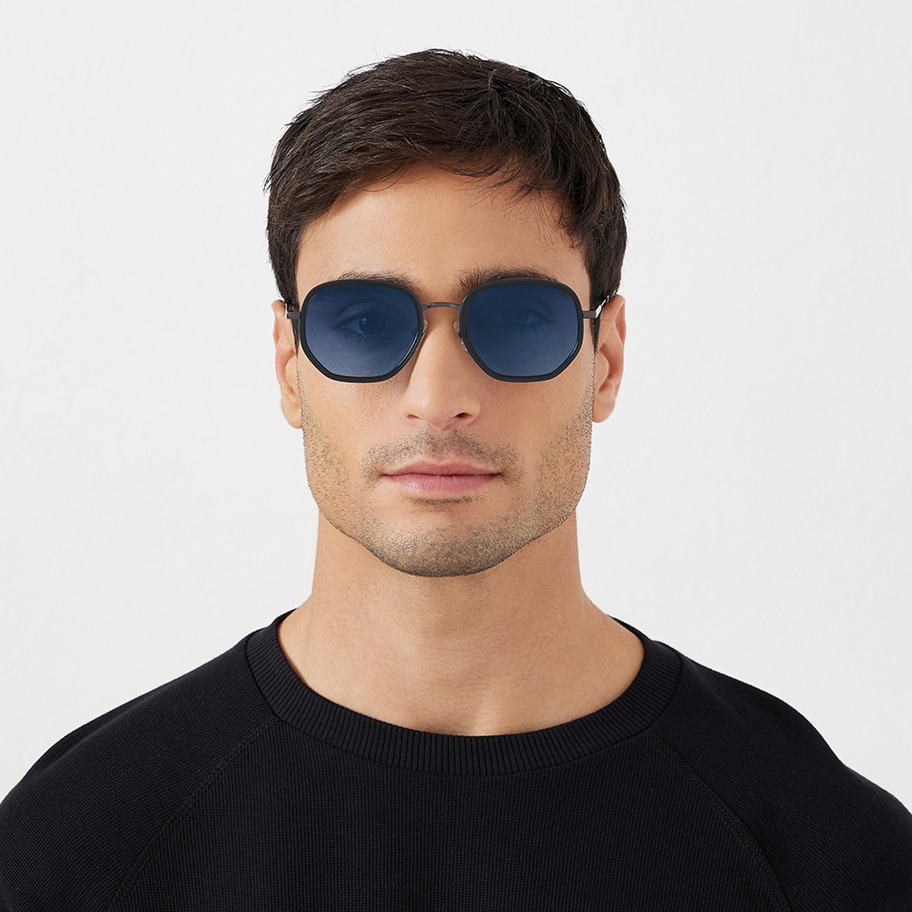 30Sundays ATLAS 53 MM Blue Hexagonal Sunglasses-men-sunglasses-image-6
