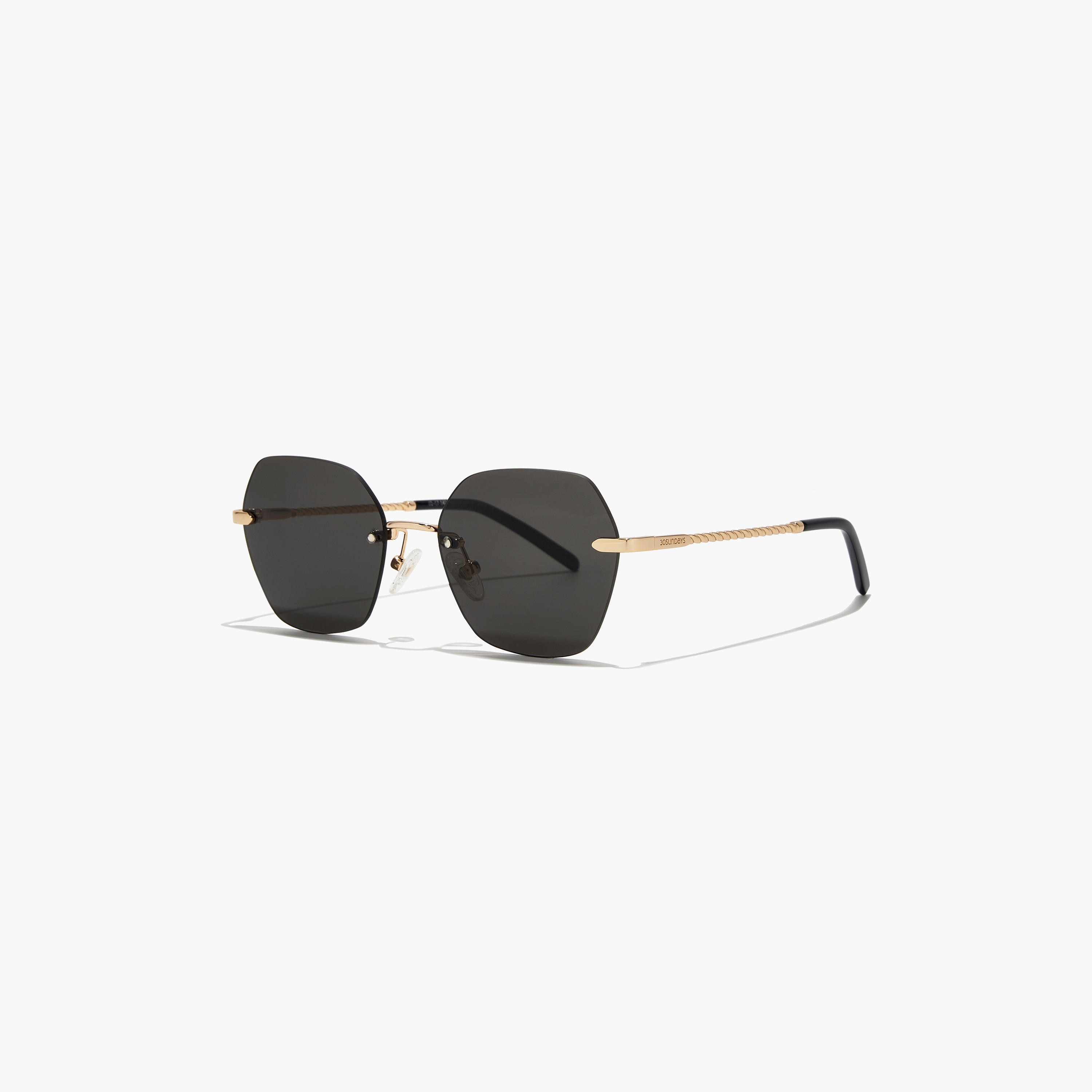 30Sundays ARIA 53 MM Black Geometric Sunglasses-women-sunglasses-image-1