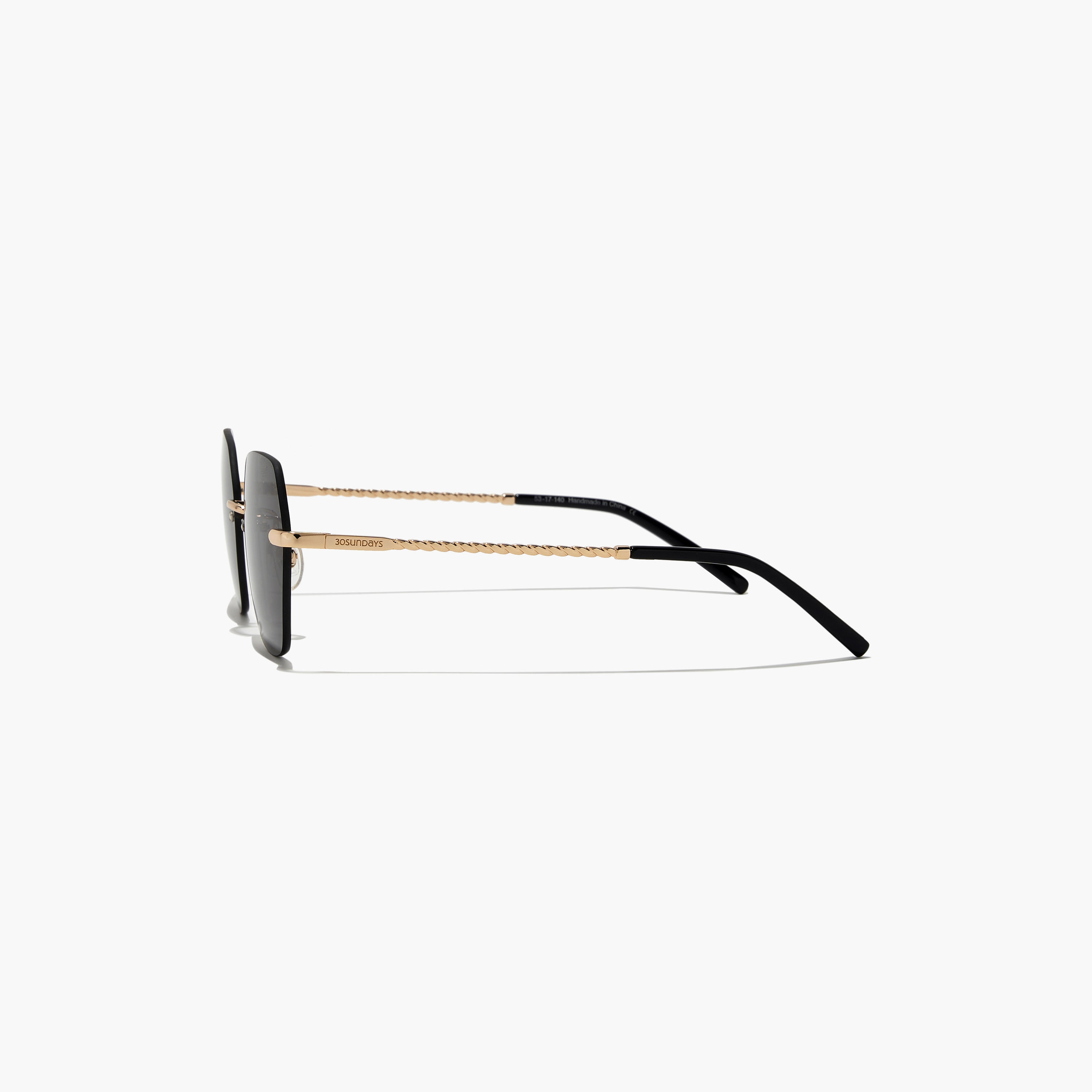 30Sundays ARIA 53 MM Black Geometric Sunglasses-women-sunglasses-image-4