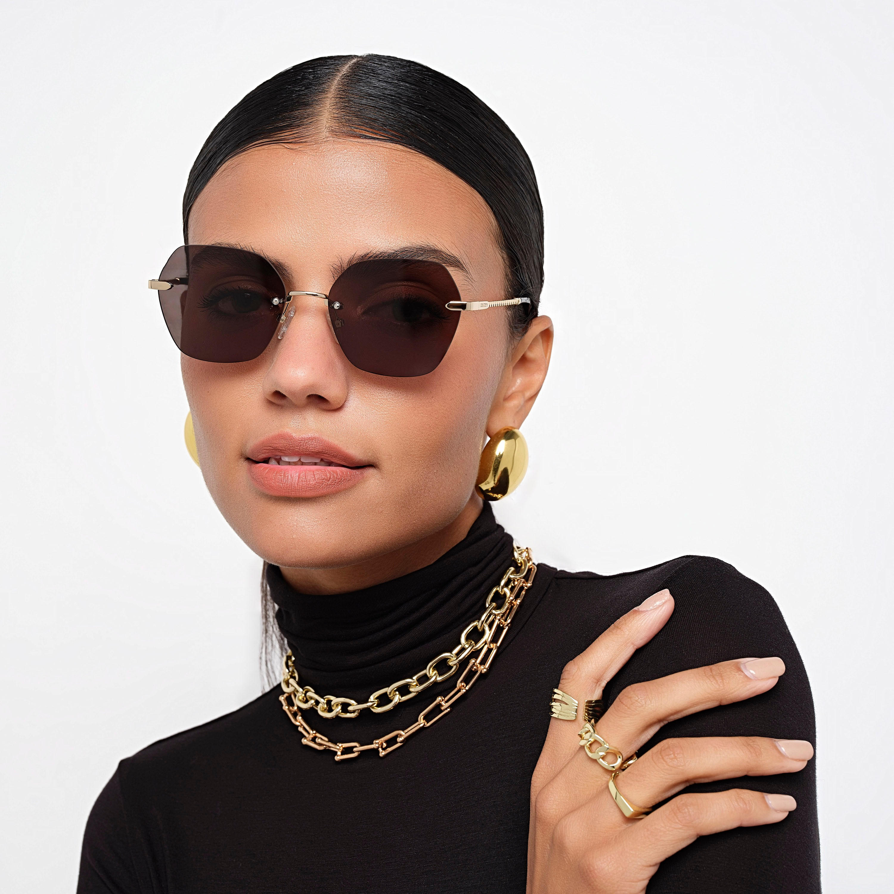 30Sundays ARIA 53 MM Black Geometric Sunglasses-women-sunglasses-image-5