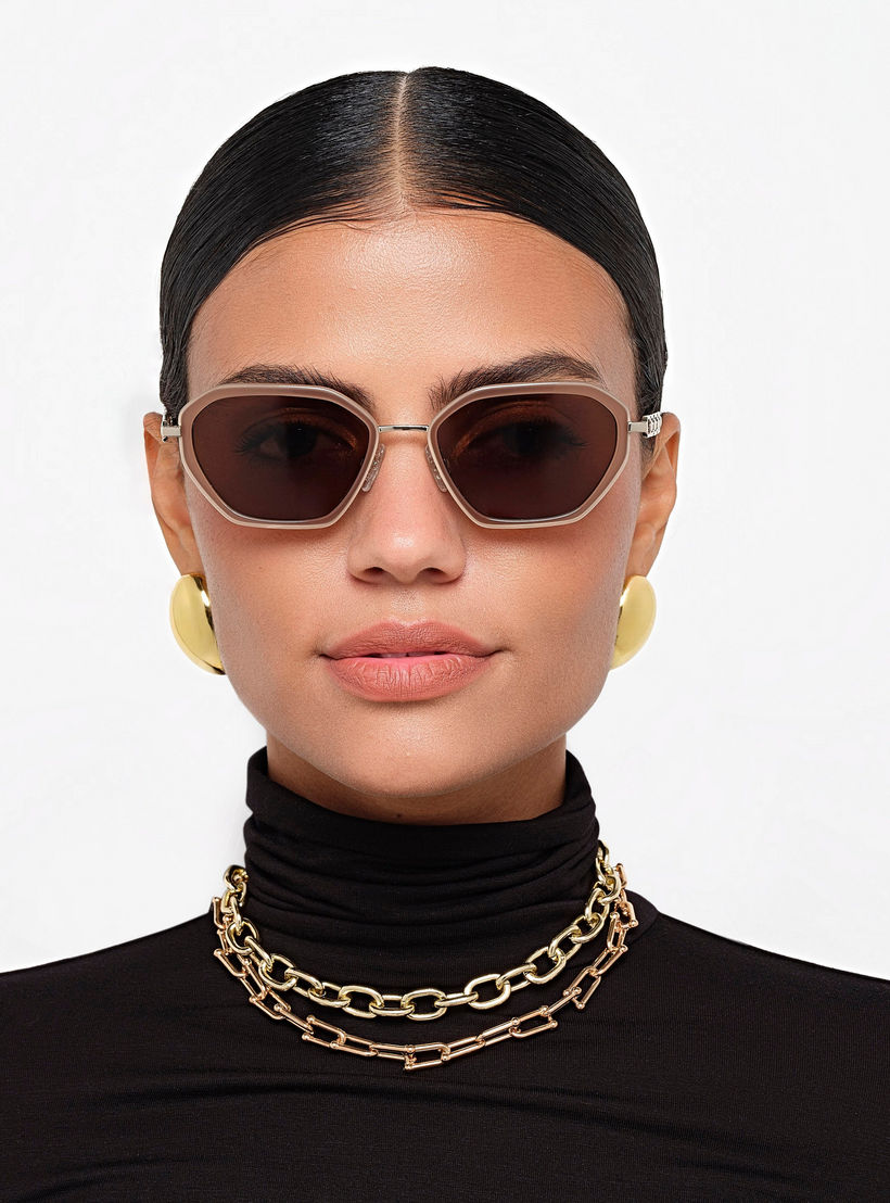 30Sundays DECO 54 MM Brown Geometric Sunglasses-women-sunglasses-image-5
