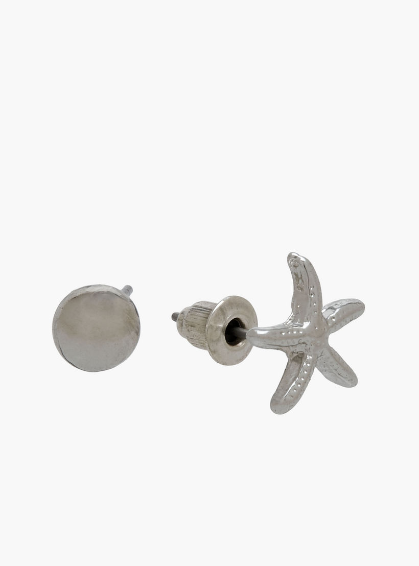 Pack of 12 Silver Tone Assorted Earrings-women-watchesandjewellery-jewellery-earrings-image-5