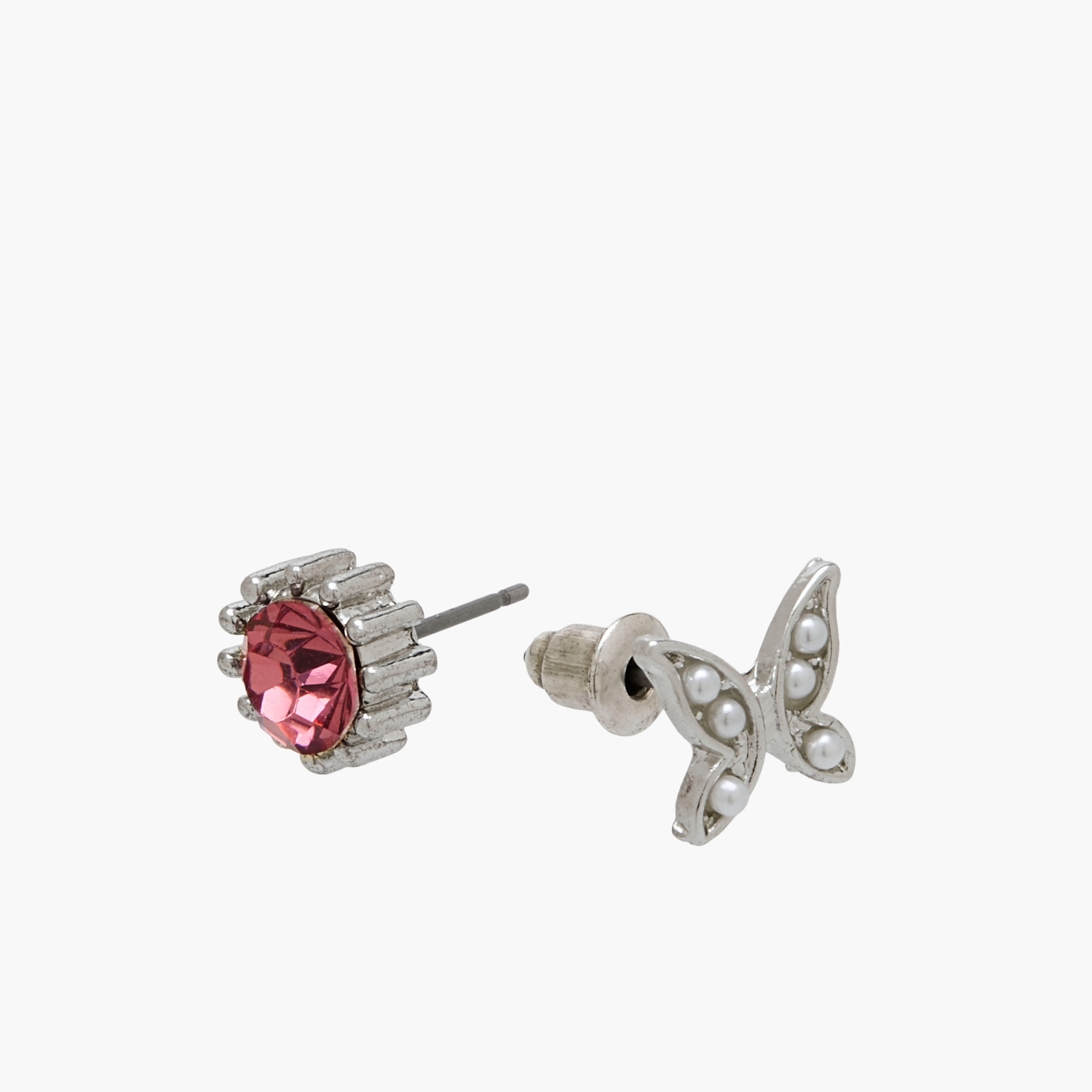 طقم حلقان بلون فضي متنوع 12 قطعة-women-watchesandjewellery-jewellery-earrings-image-4
