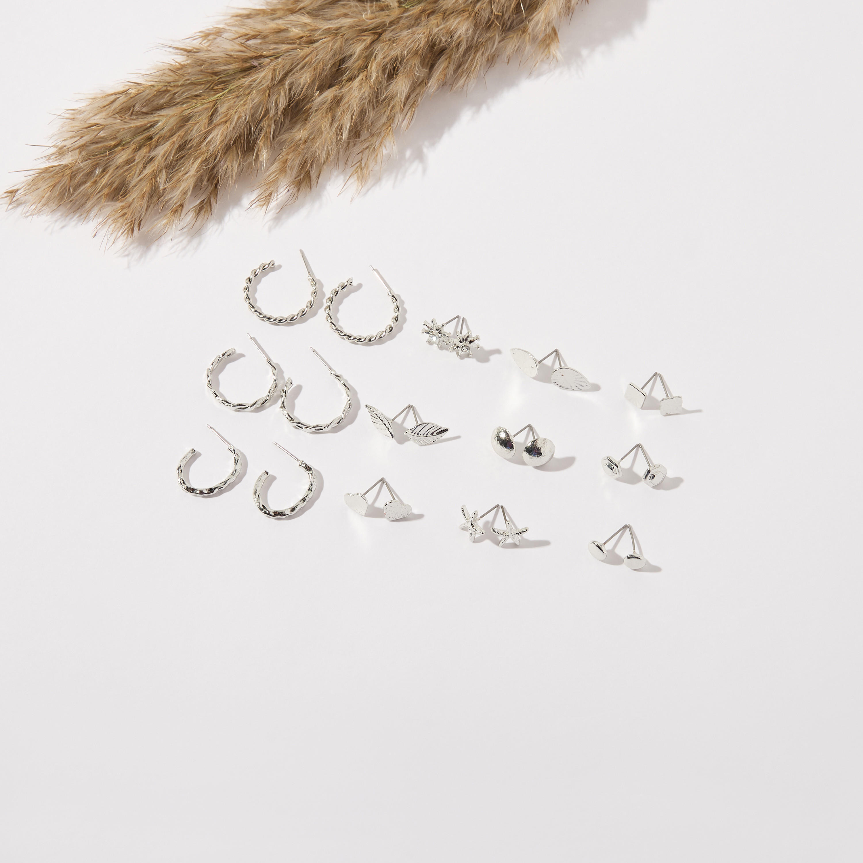 Assorted Earrings with Pushback Closure - Set of 12-women-watchesandjewellery-jewellery-earrings-image-1