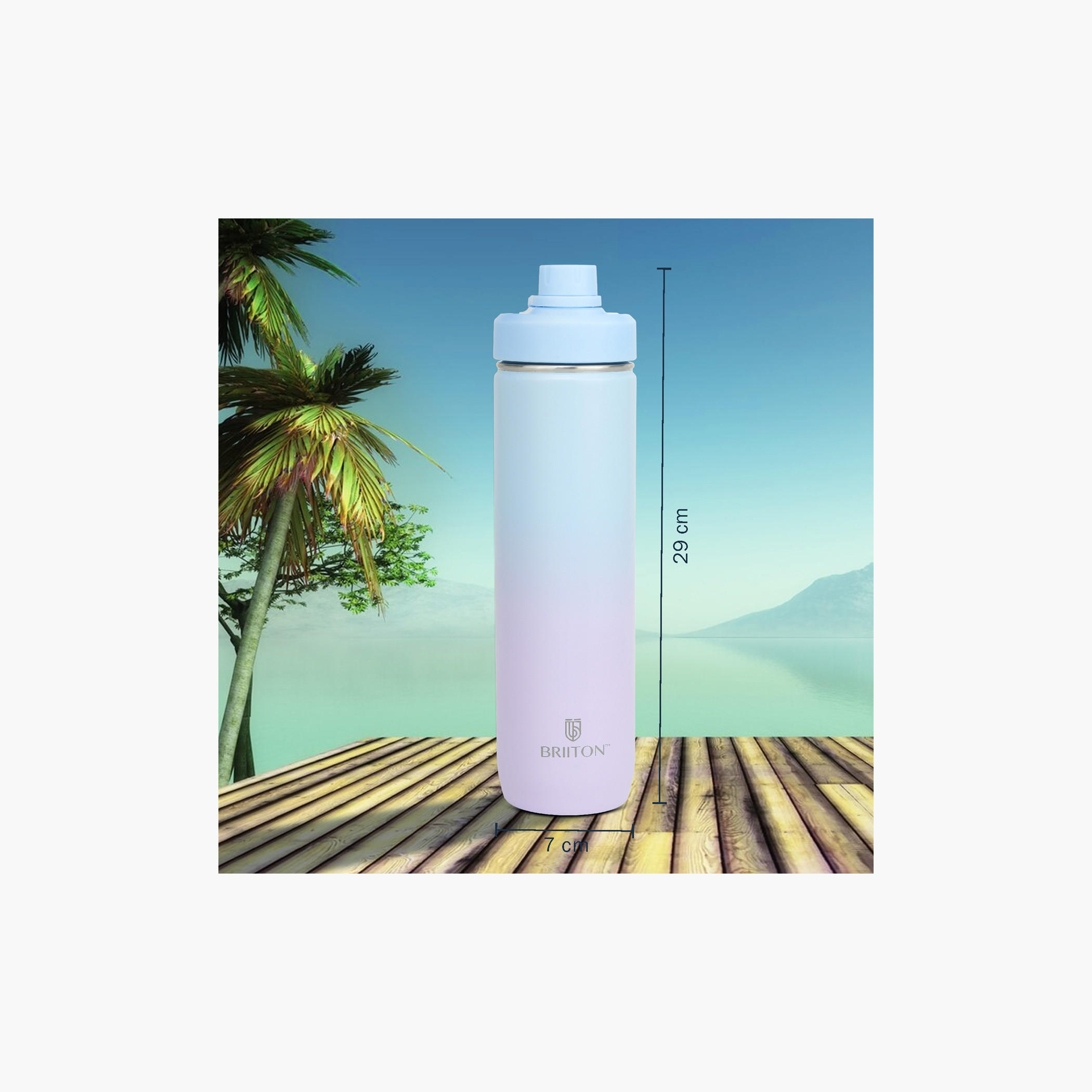 Briiton Ombre Stainless Steel Insulated Water Bottle - 750 ml-school-waterbottles-image-11