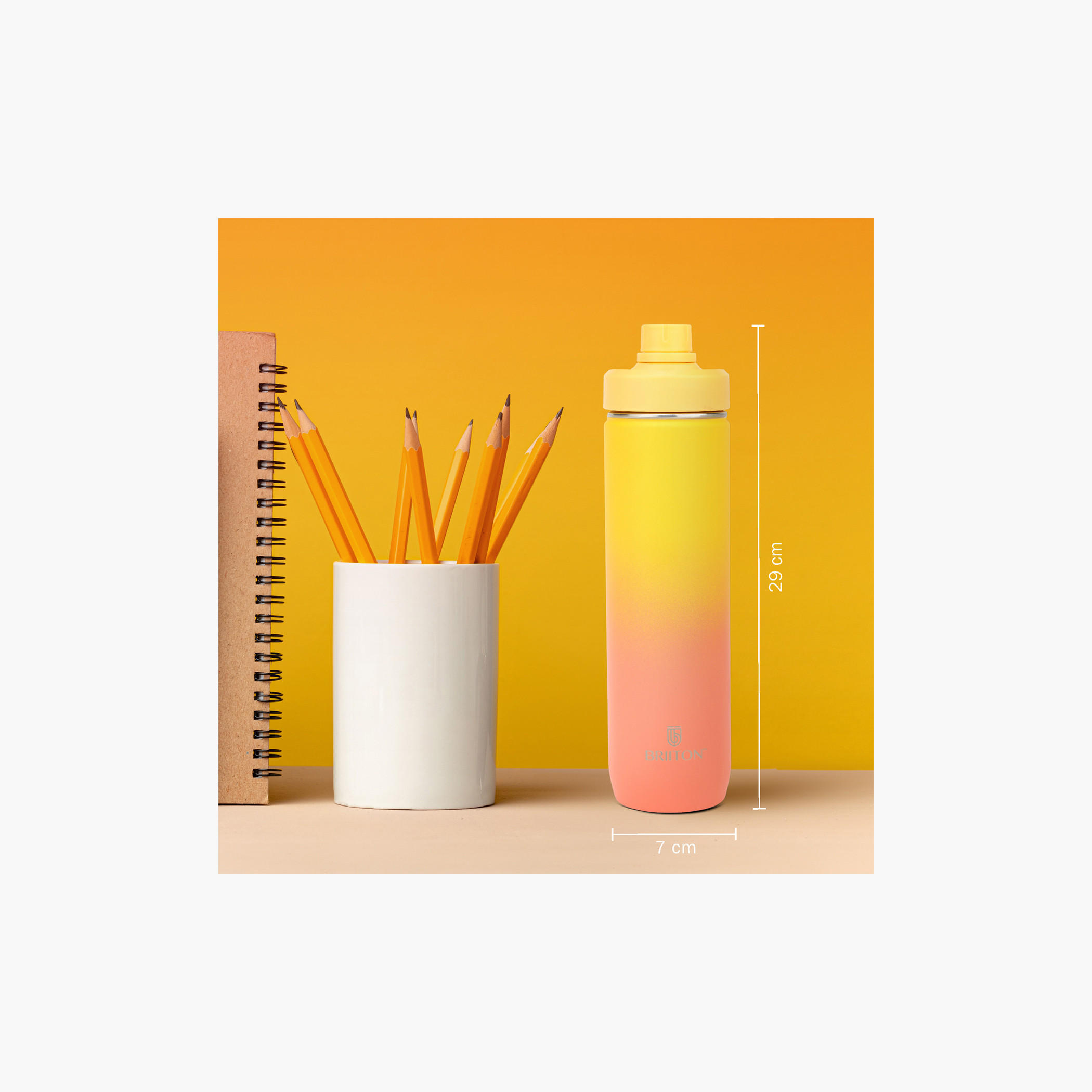 Briiton Ombre Stainless Steel Insulated Water Bottle - 750 ml-school-waterbottles-image-5