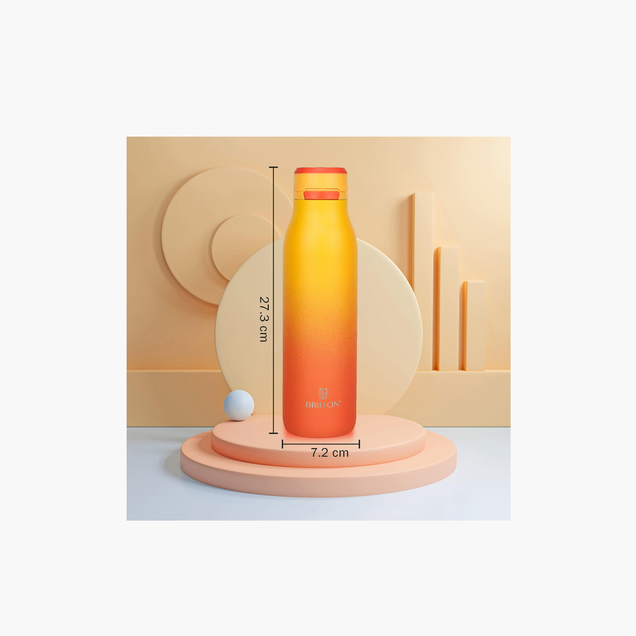 Briiton Ombre Stainless Steel Insulated Water Bottle - 750 ml-school-waterbottles-image-5