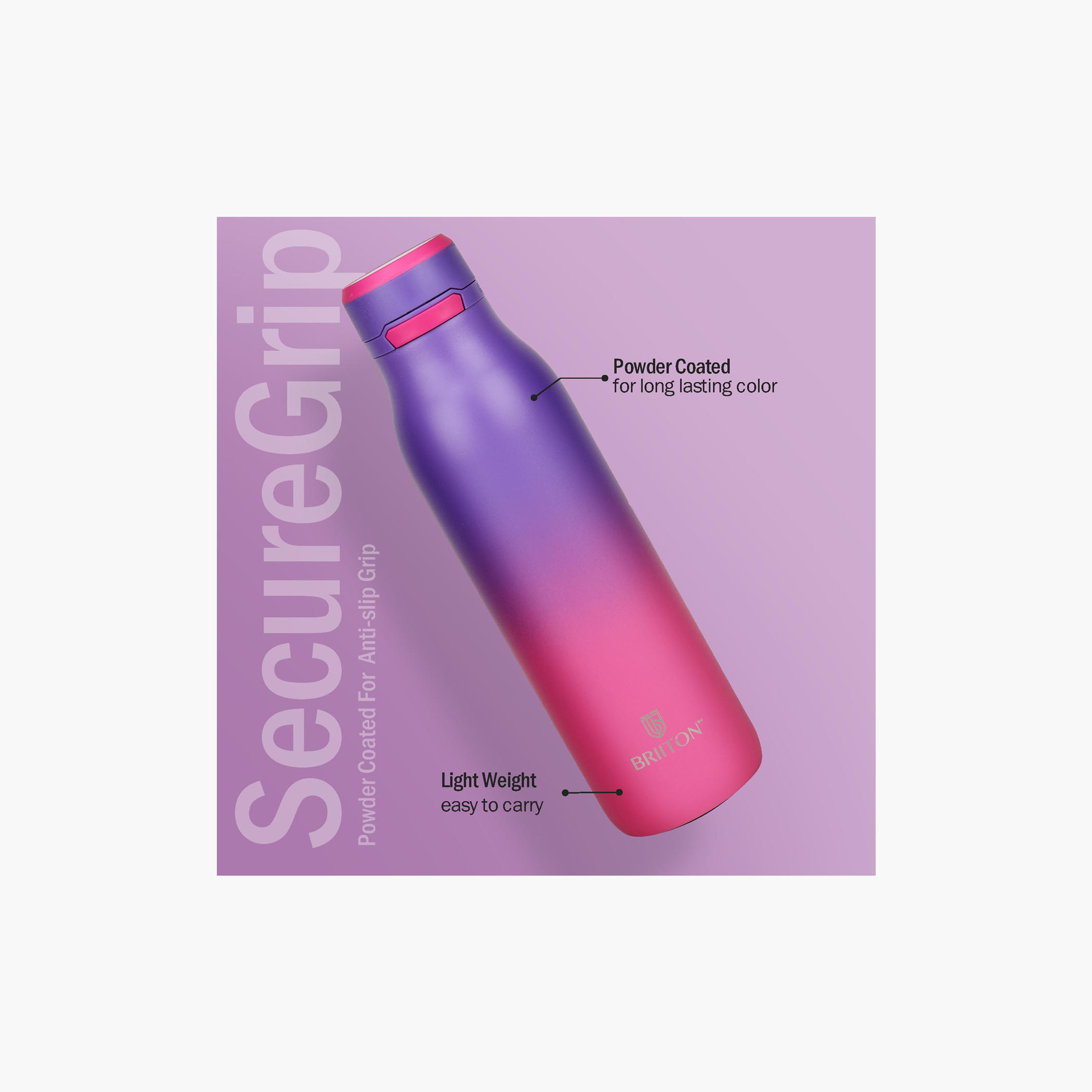 قارورة مياه ستانلس ستيل عازلة للحرارة بلون متدرج من بريتون - 750 مل-school-waterbottles-image-3