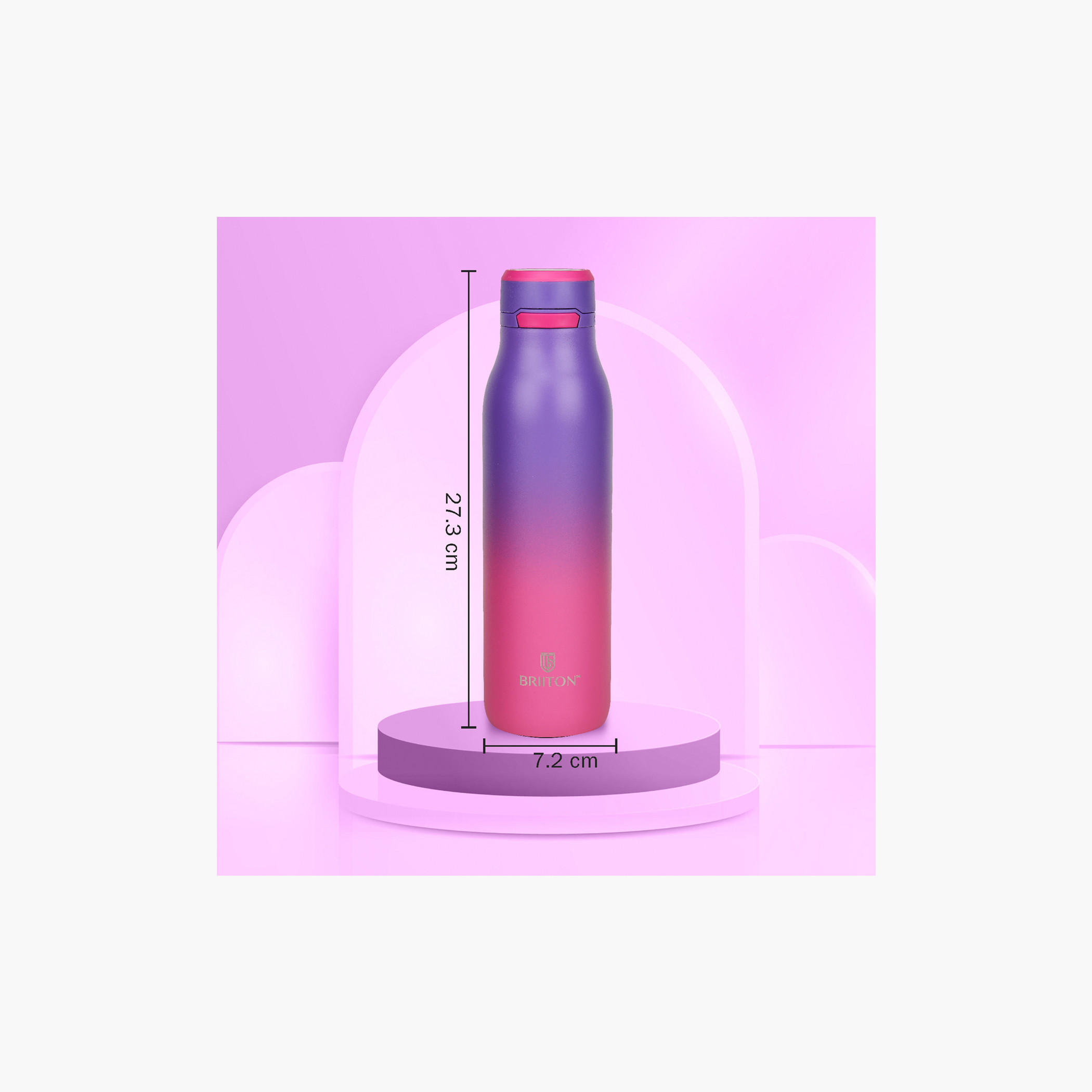 قارورة مياه ستانلس ستيل عازلة للحرارة بلون متدرج من بريتون - 750 مل-school-waterbottles-image-5