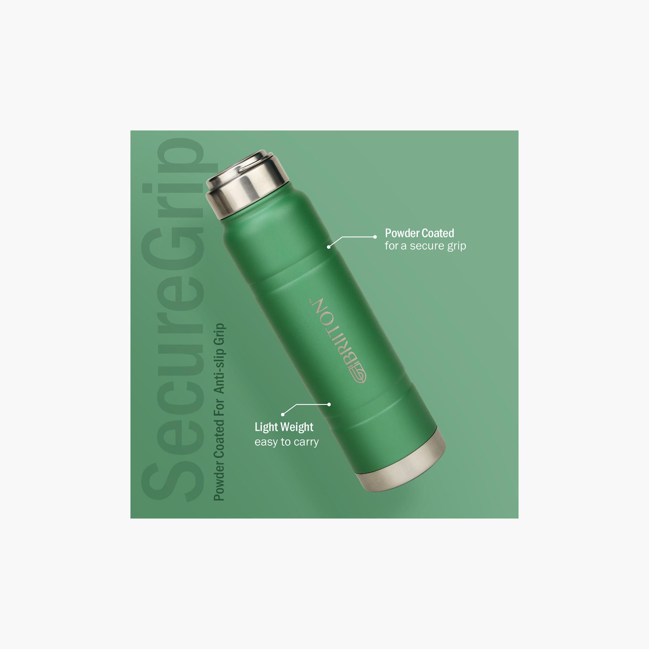 Briiton Stainless Steel Insulated Water Bottle - 750 ml-school-waterbottles-image-3