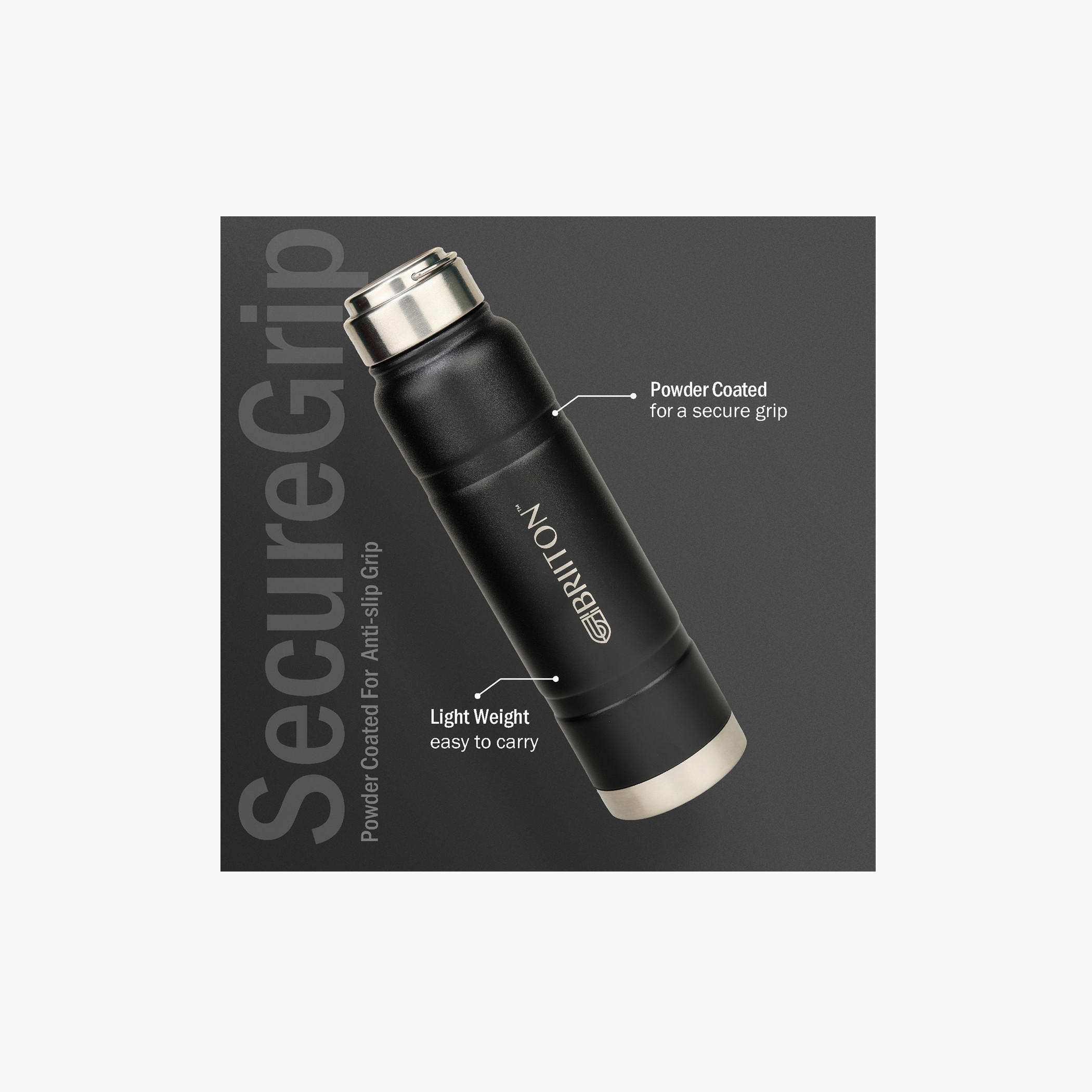 Briiton Stainless Steel Insulated Water Bottle - 750 ml-school-waterbottles-image-3