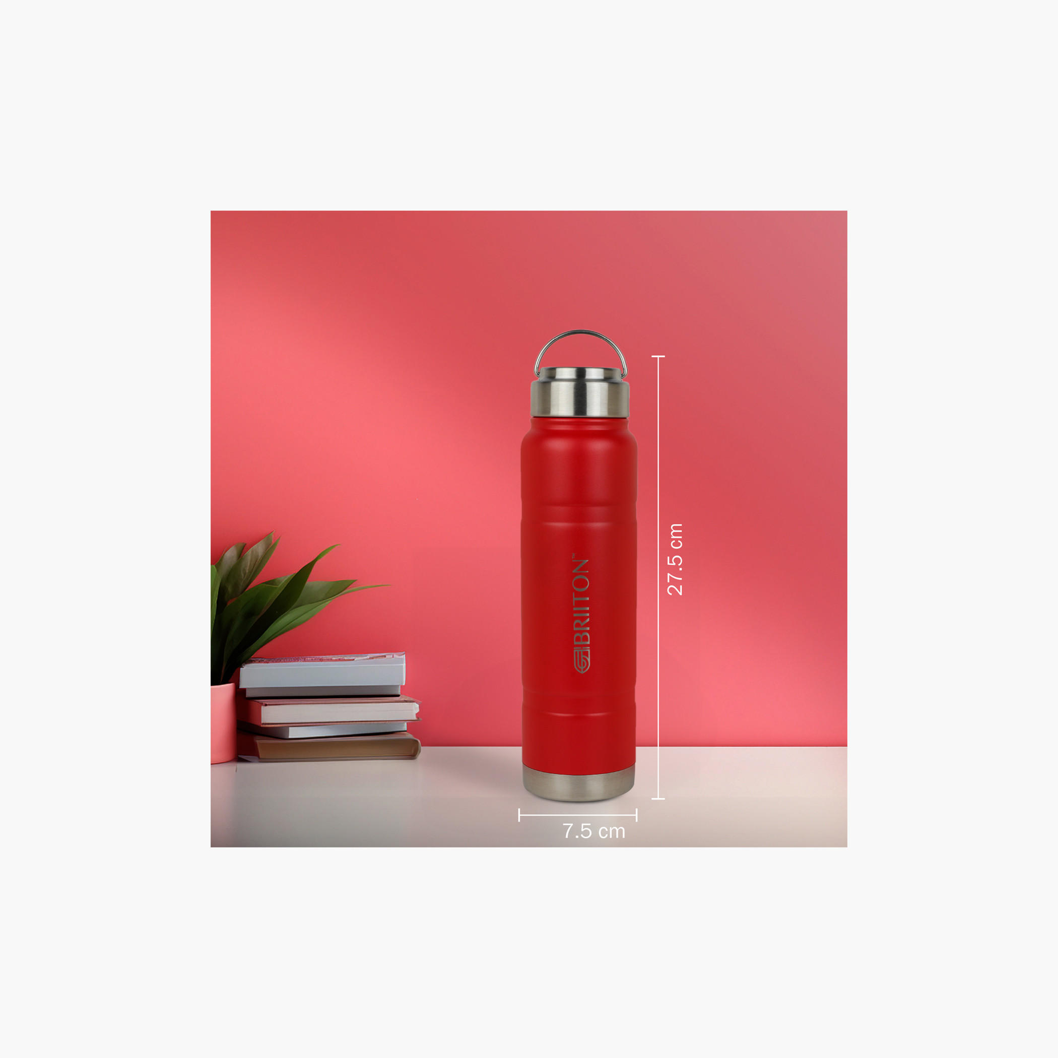 Briiton Stainless Steel Insulated Water Bottle - 750 ml-school-waterbottles-image-5