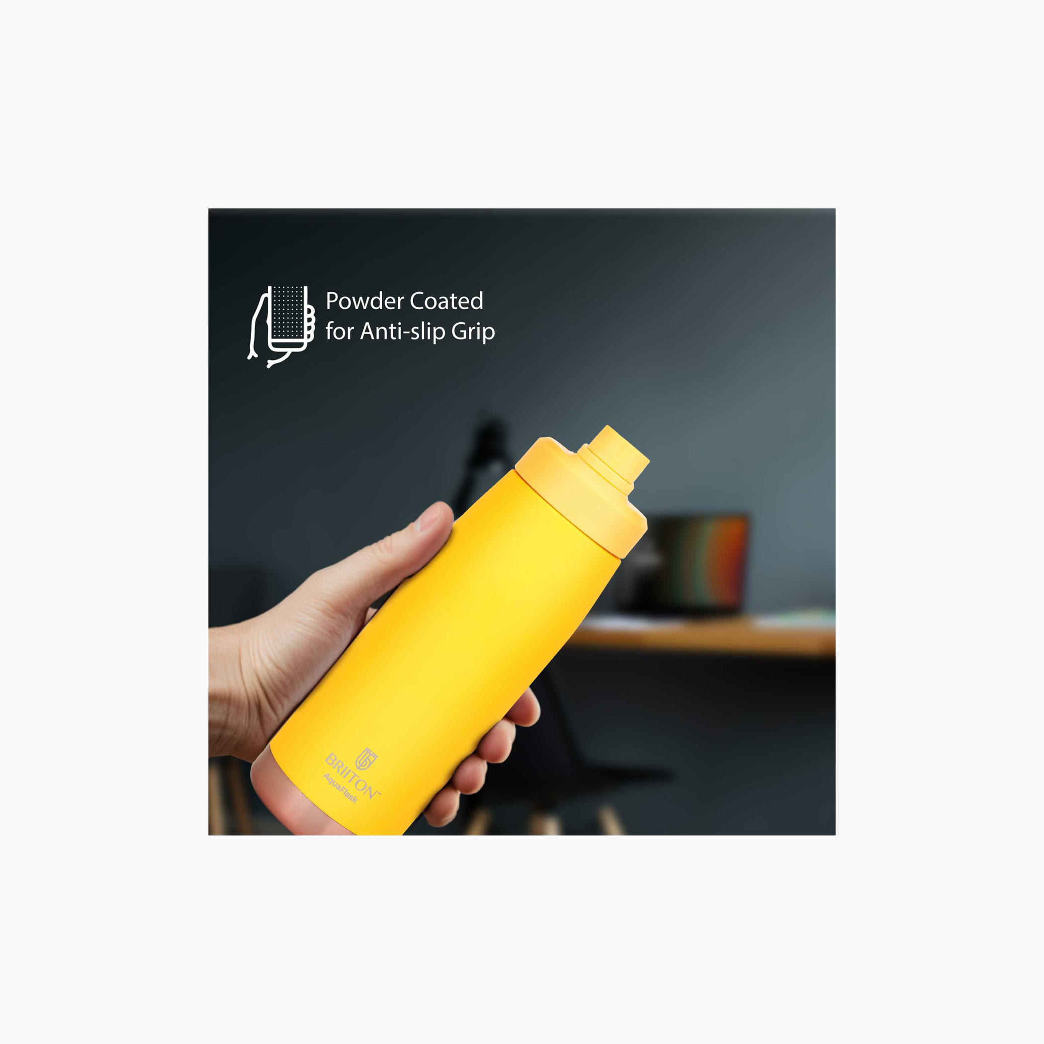 Briiton Stainless Steel Insulated Bottle - 1 L-school-waterbottles-image-4