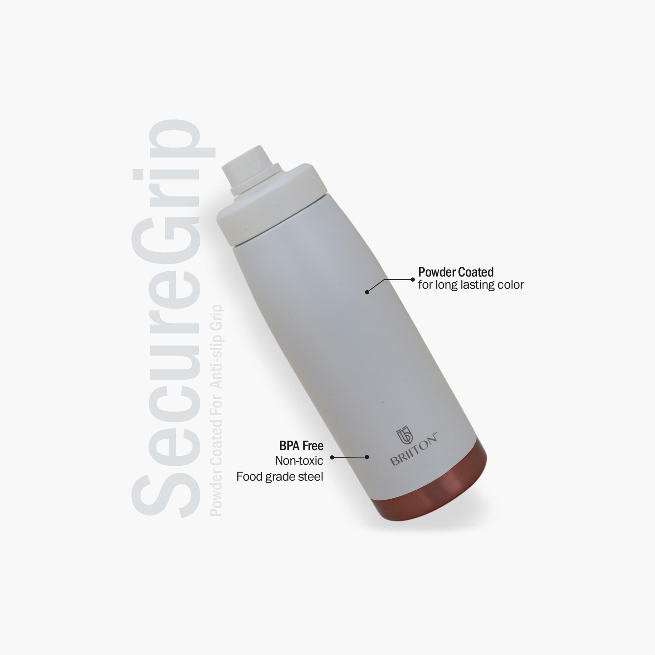 قارورة مياه عازلة للحرارة ستانليس ستيل من بريتون - 1 لتر-school-waterbottles-image-16