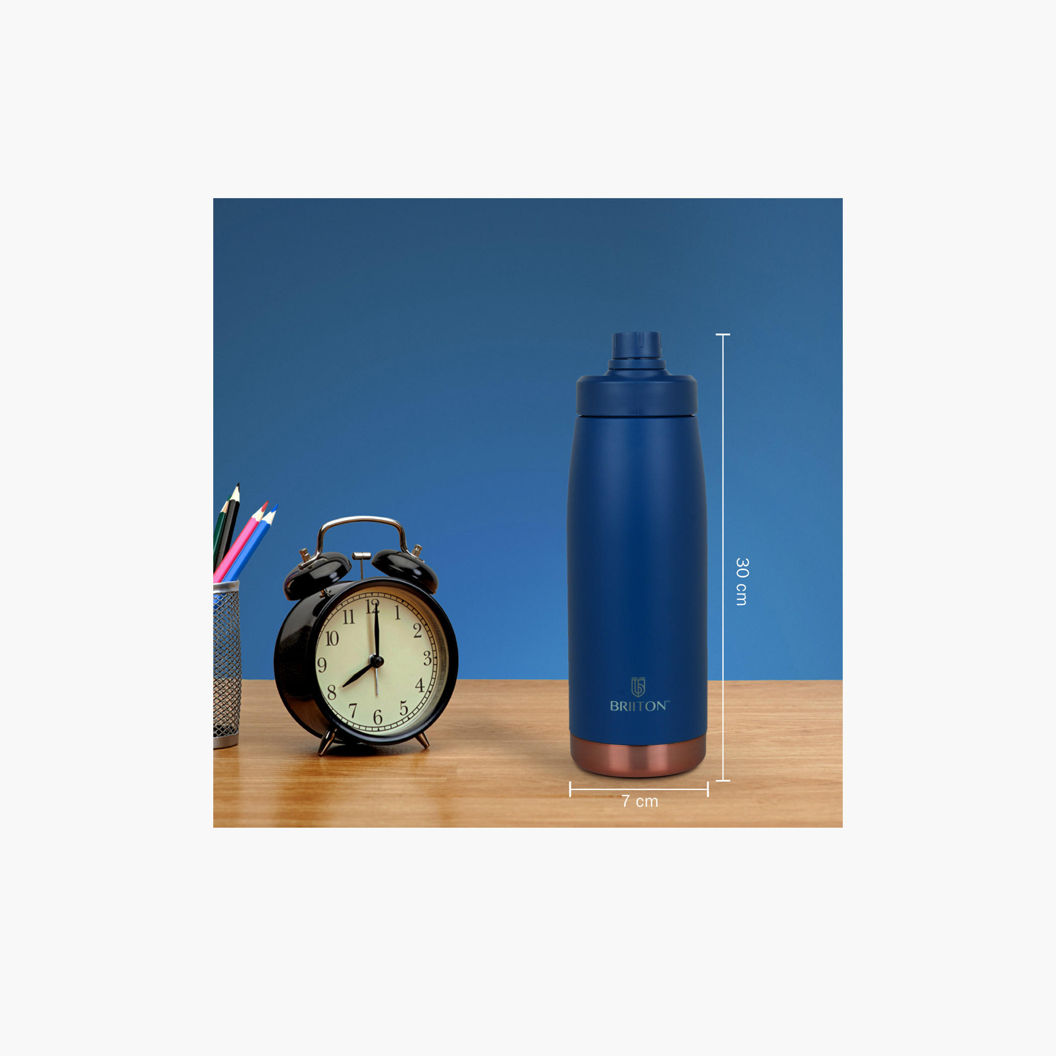 Briiton Stainless Steel Insulated Bottle - 1 L-school-waterbottles-image-5