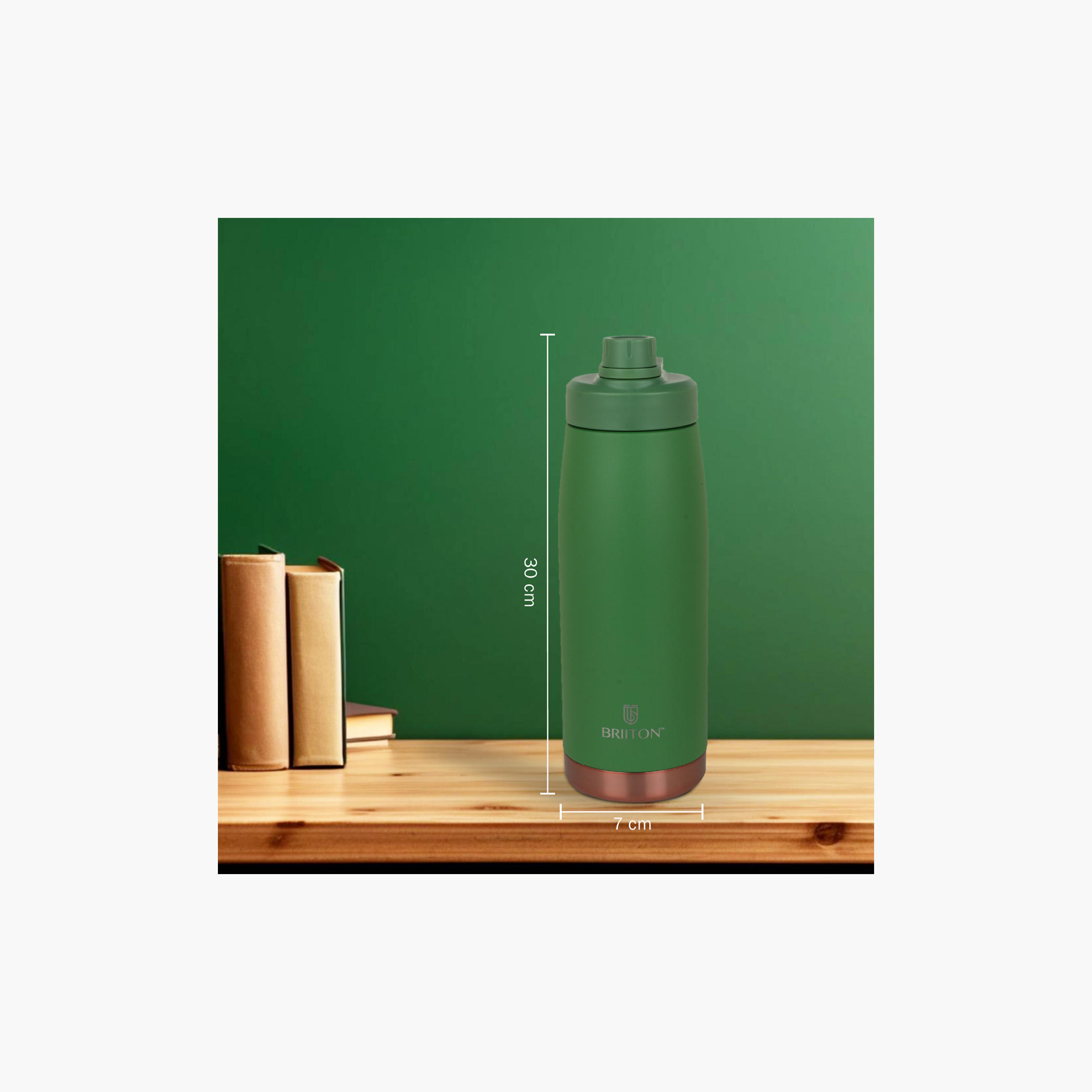 قارورة عازلة للحرارة ستانليس ستيل من بريتون - 1 لتر-school-waterbottles-image-5