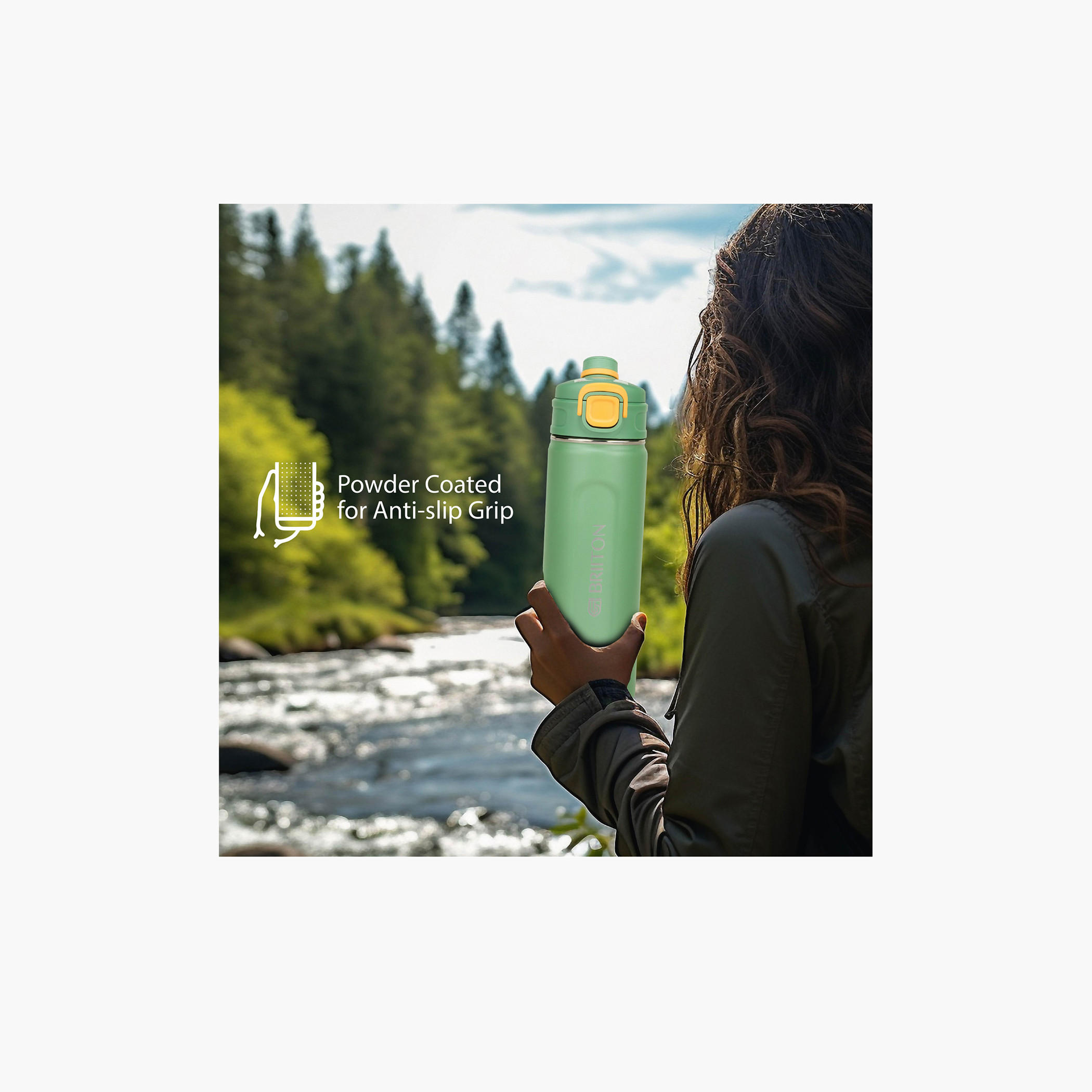 قارورة مياه عازلة للحرارة ستانليس ستيل من بريتون - 1 لتر-school-waterbottles-image-23