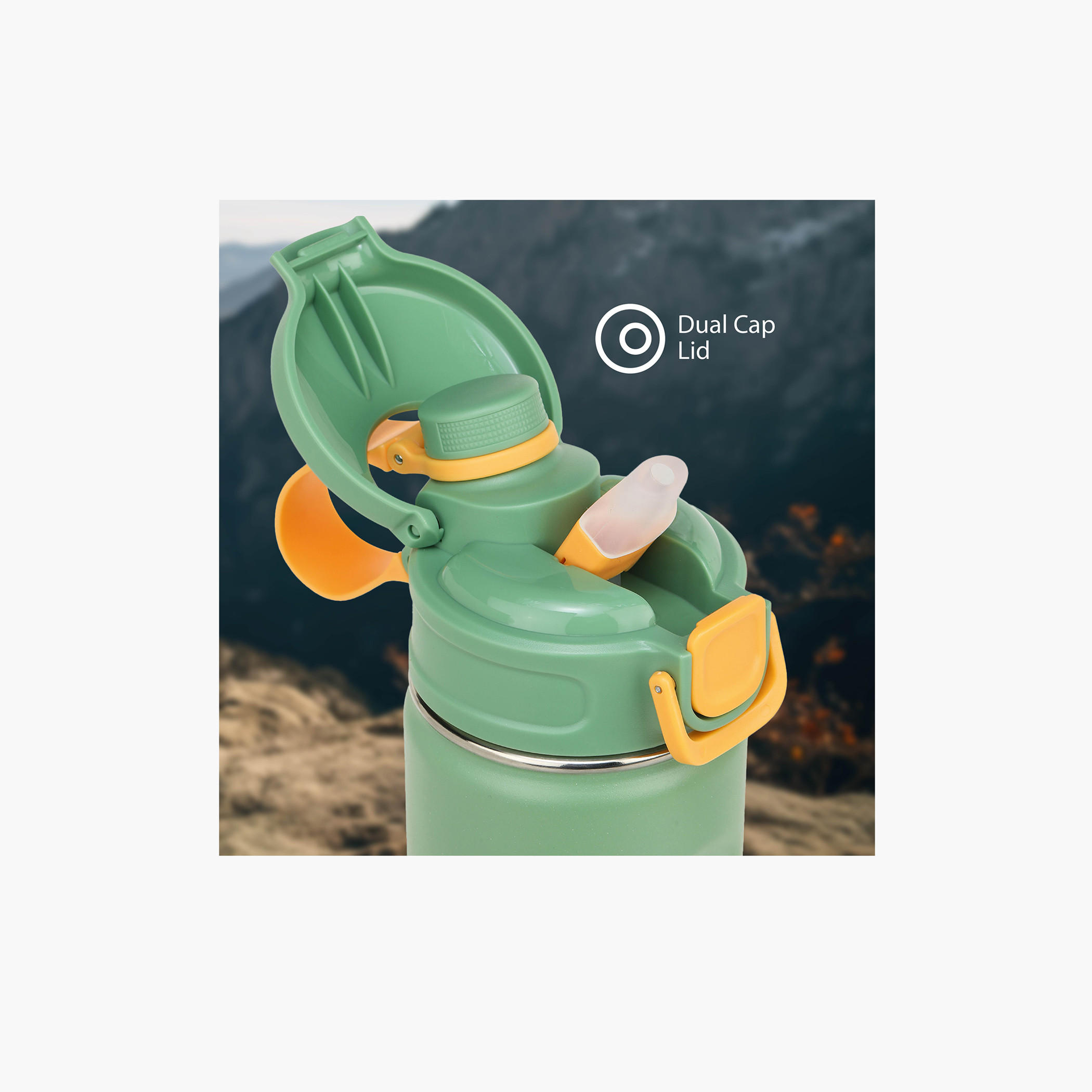 قارورة مياه عازلة للحرارة ستانليس ستيل من بريتون - 1 لتر-school-waterbottles-image-25