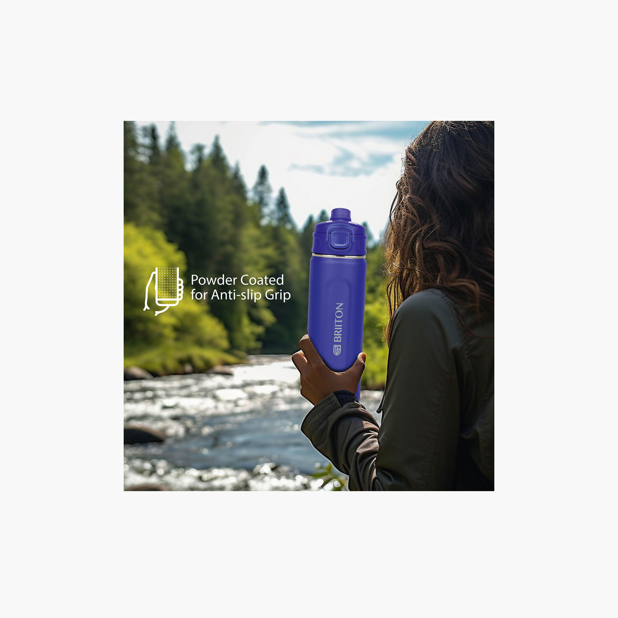 Briiton Stainless Steel Insulated Water Bottle - 1 L-school-waterbottles-image-4