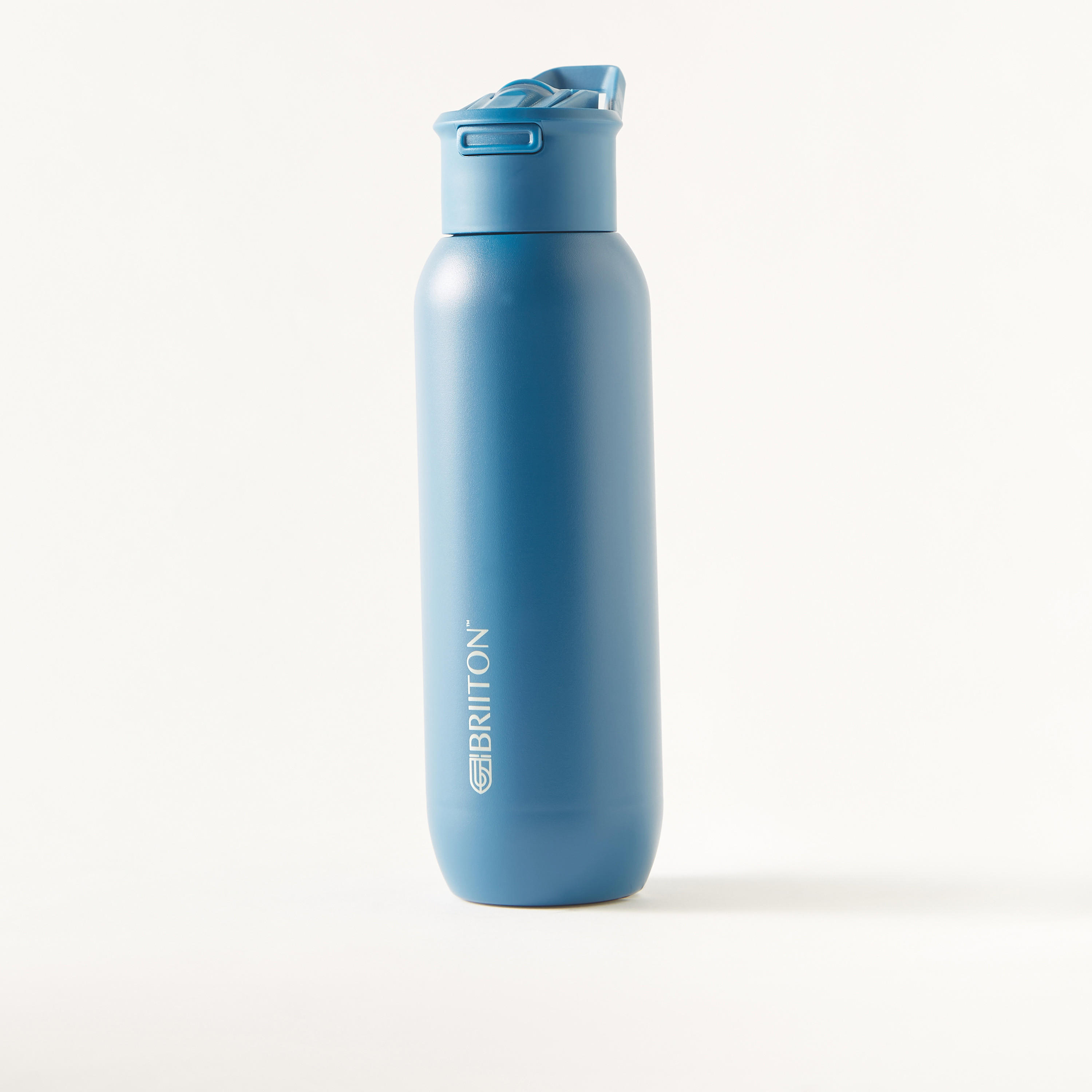قارورة مياه ستانلس ستيل بقشة وطبعات شعار من بريتون - 630 مل-school-waterbottles-image-1