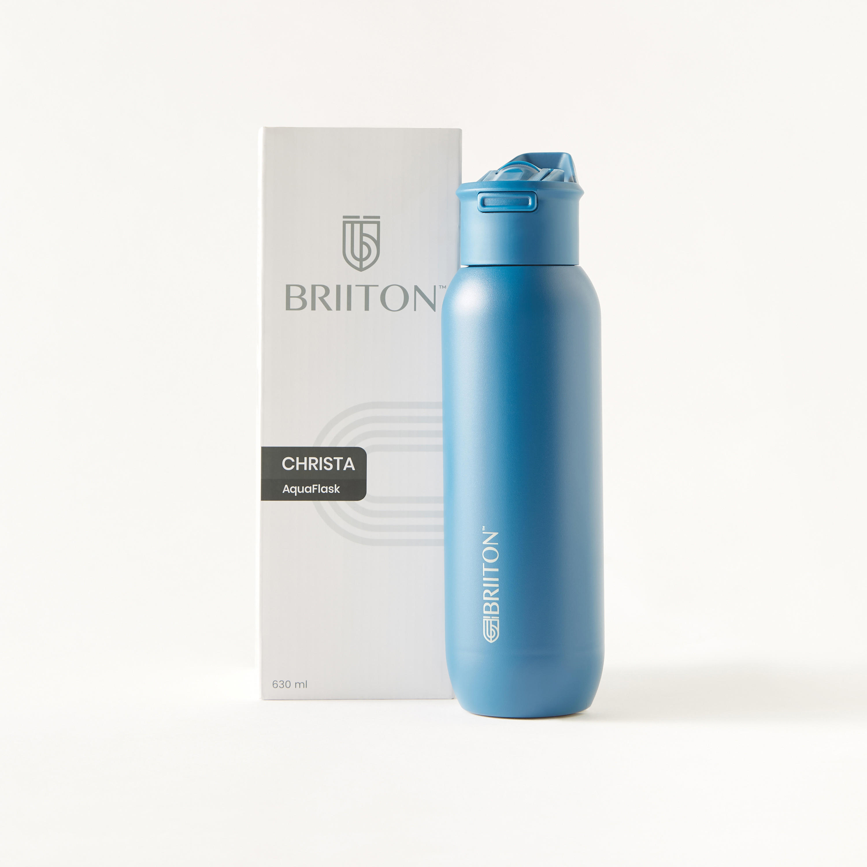 Briiton Logo Print Stainless Steel Sipper Water Bottle - 630 ml-school-waterbottles-image-6