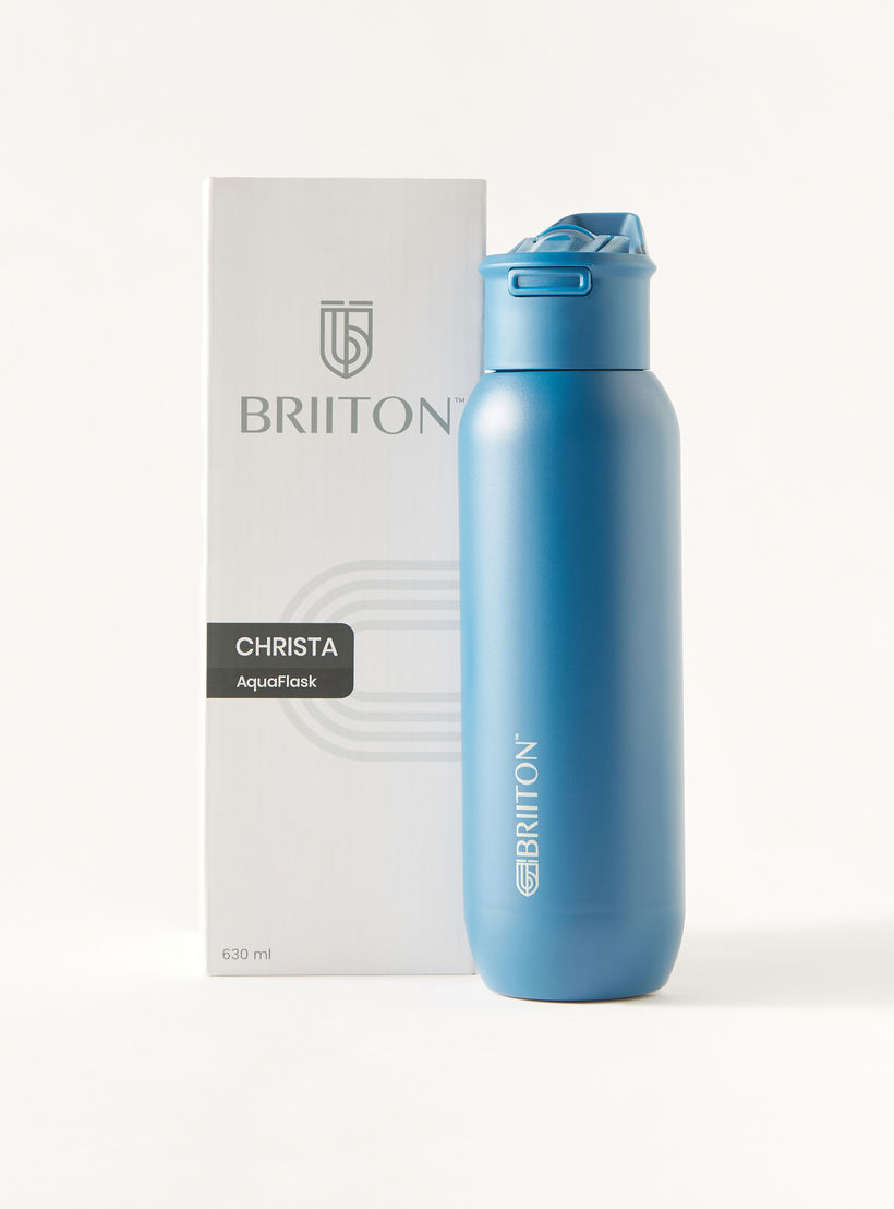 قارورة مياه ستانلس ستيل بقشة وطبعات شعار من بريتون - 630 مل-school-waterbottles-image-6