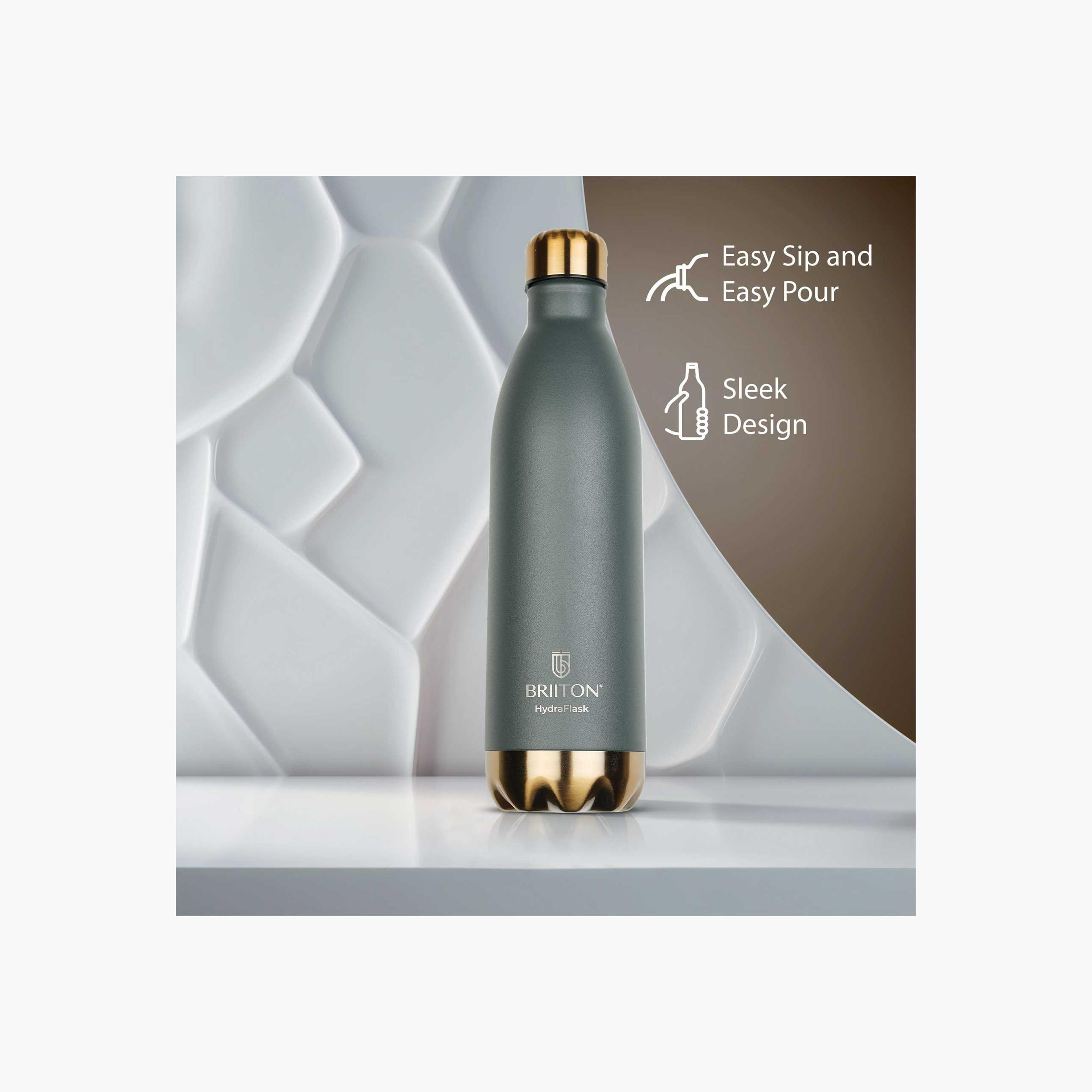 Briiton Logo Print Insulated Stainless Steel Water Bottle - 750 ml-school-waterbottles-image-2