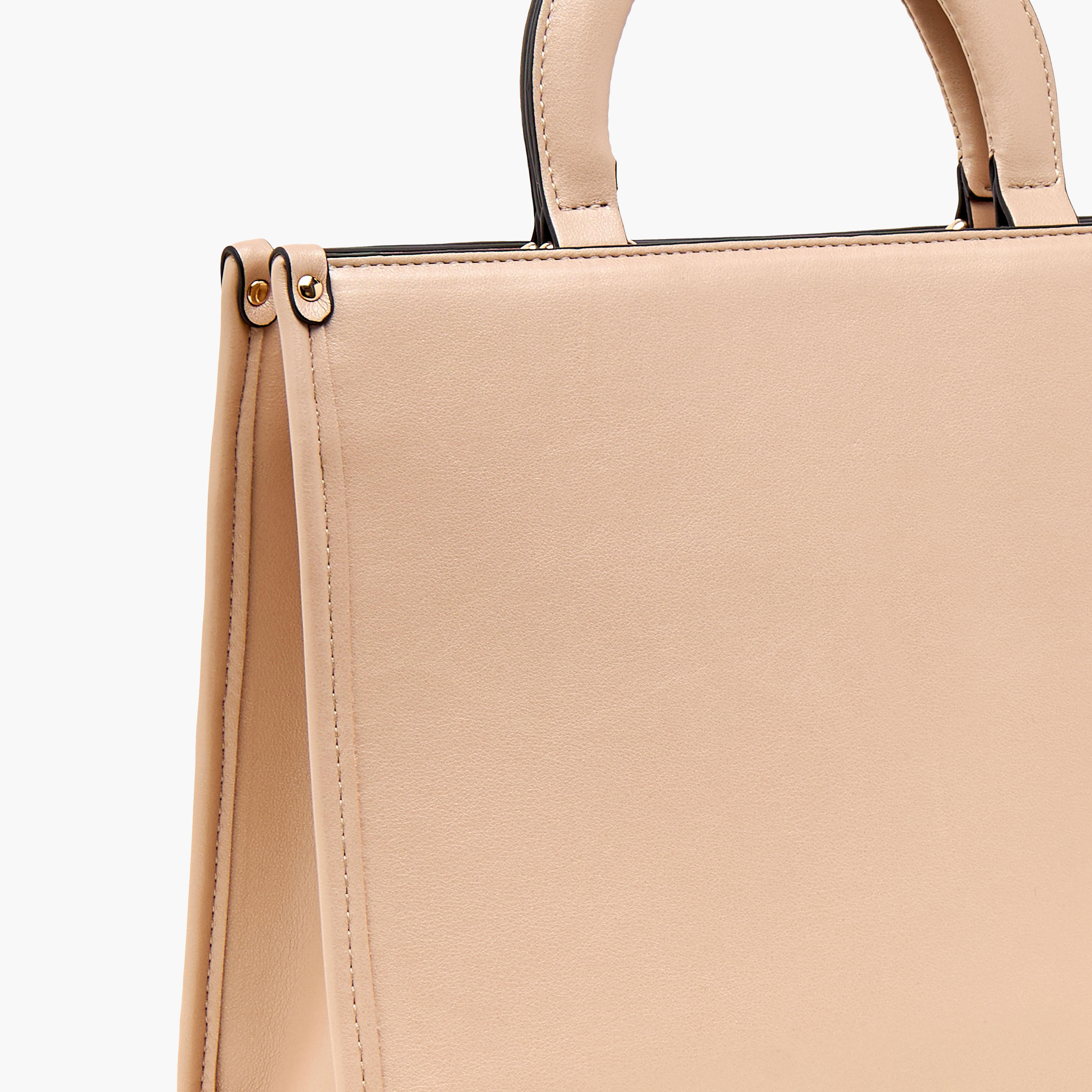شنطة توتي بارزة الملمس بحزام قابل للفصل وسحاب إغلاق من سيليست-women-bagsandwallets-handbags-image-5