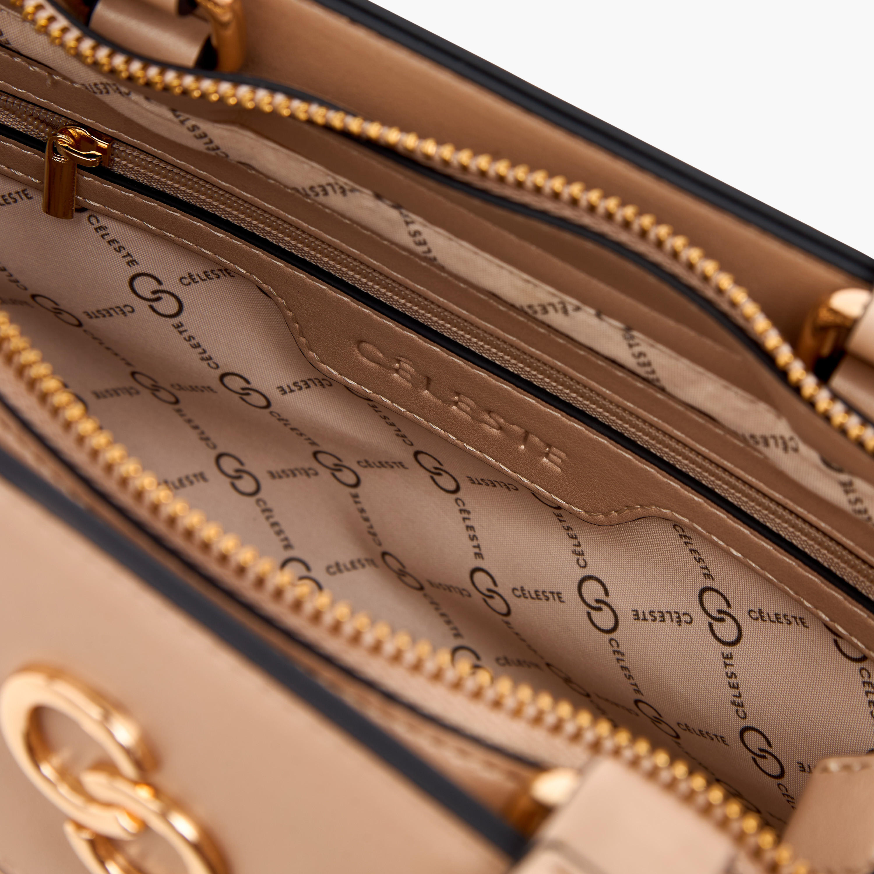 شنطة توتي بارزة الملمس بحزام قابل للفصل وسحاب إغلاق من سيليست-women-bagsandwallets-handbags-image-8