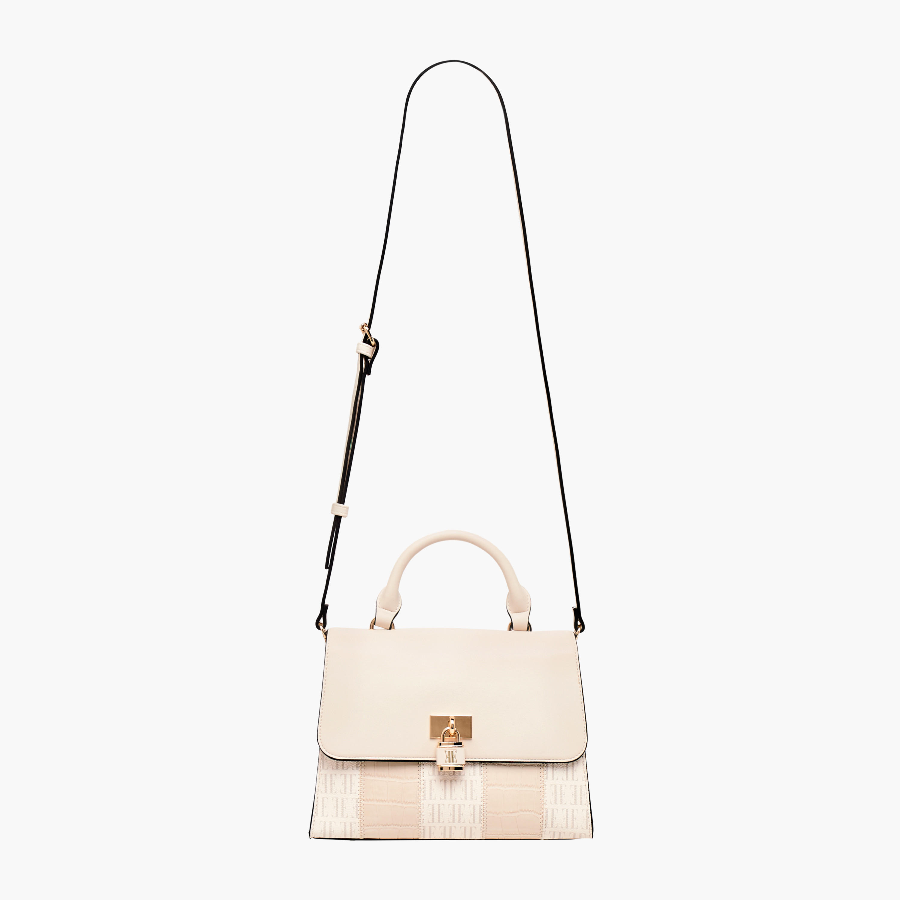 شنطة ساتشيل بحزام قابل للتعديل وزرار إغلاق وطبعات مونوجرام من إيل-women-bagsandwallets-handbags-image-9