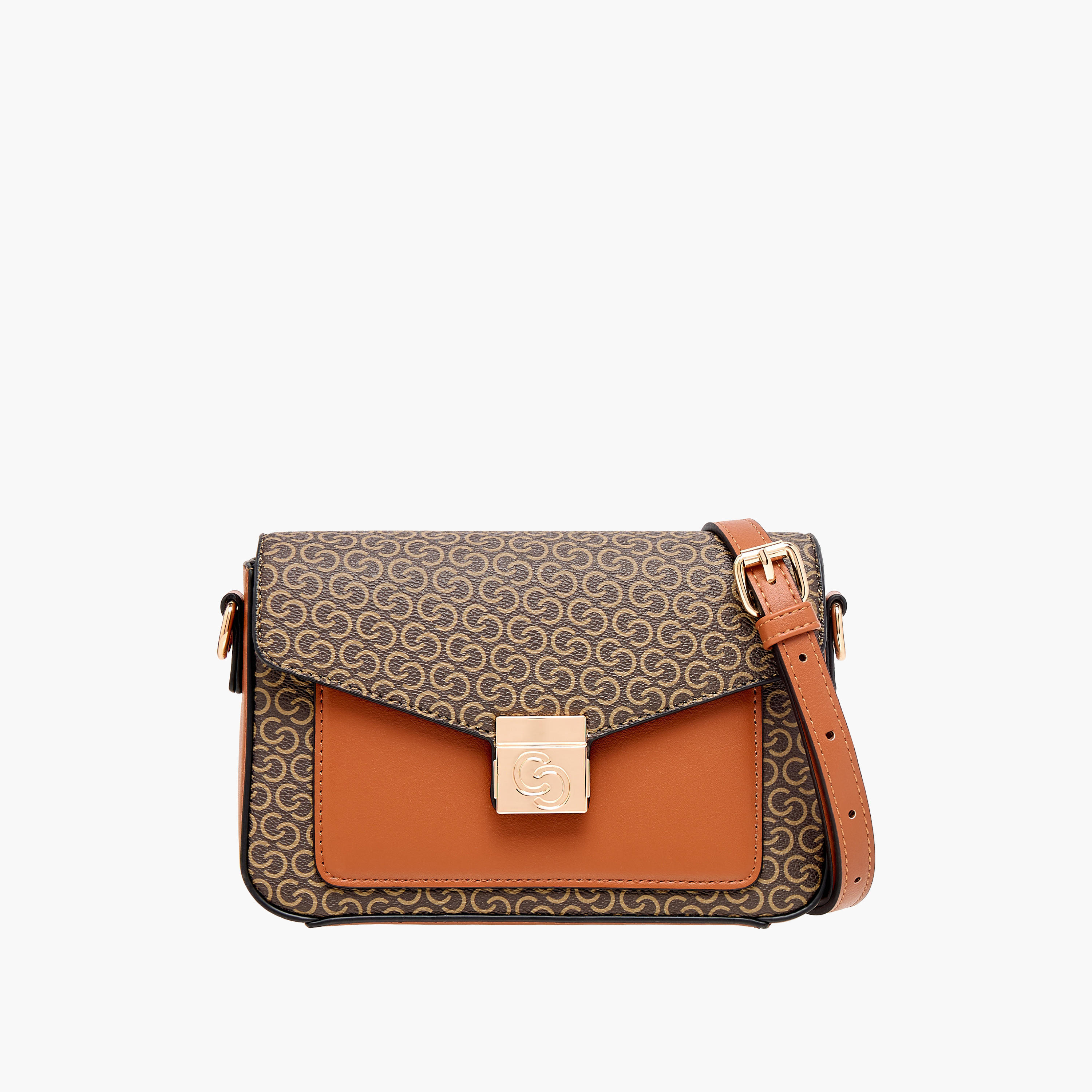 Celeste Solid Crossbody Bag with Flap Closure and Adjustable Strap-women-bagsandwallets-handbags-image-8