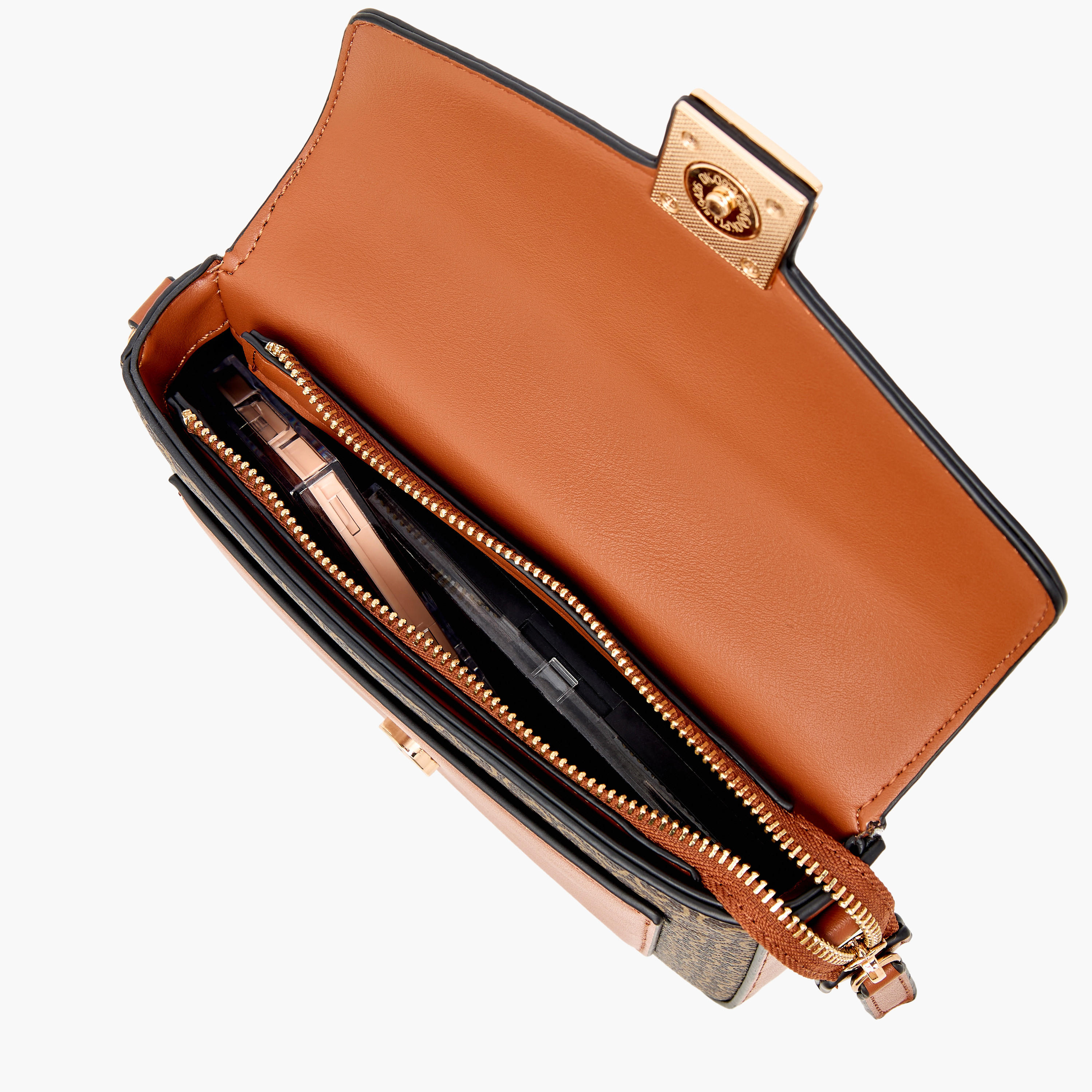 Celeste Solid Crossbody Bag with Flap Closure and Adjustable Strap-women-bagsandwallets-handbags-image-14