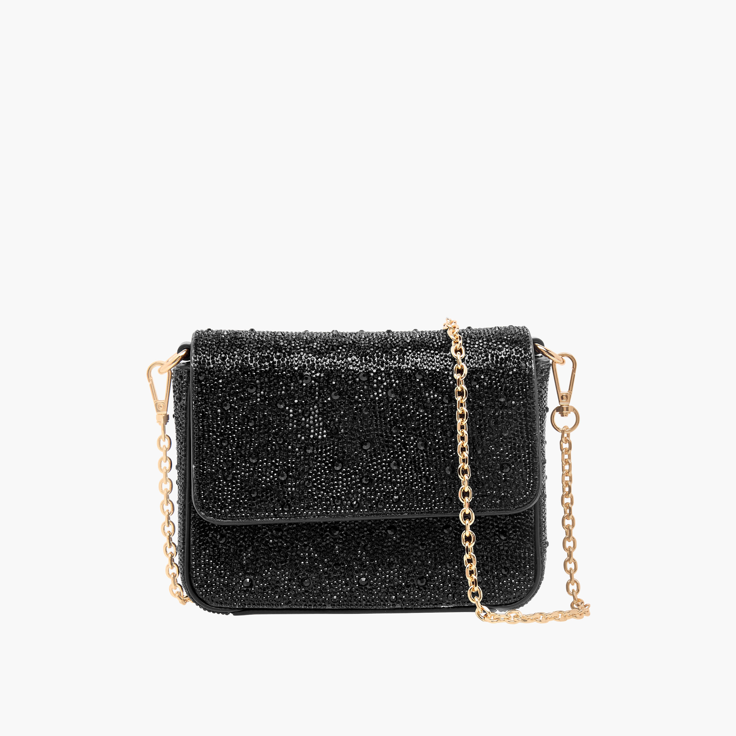 شنطة كروس بودي مزينة بحزام قابل للتعديل وطية إغلاق من سيليست-women-bagsandwallets-handbags-image-1