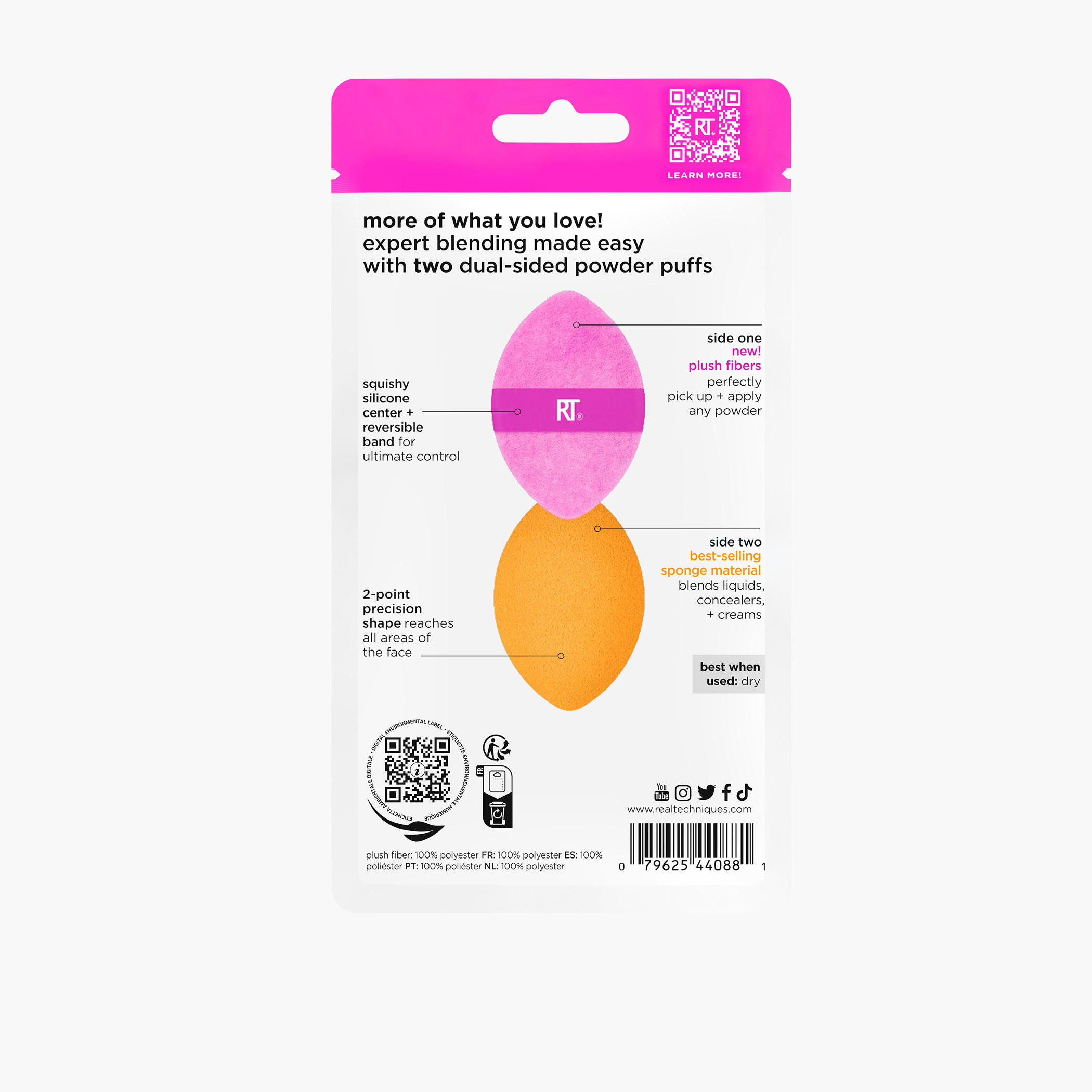 Real Techniques Multipurpose Powder Puff - Set of 2-beautyandpersonalcare-bathandbody-toolsandaccessories-bathaccessories-image-2